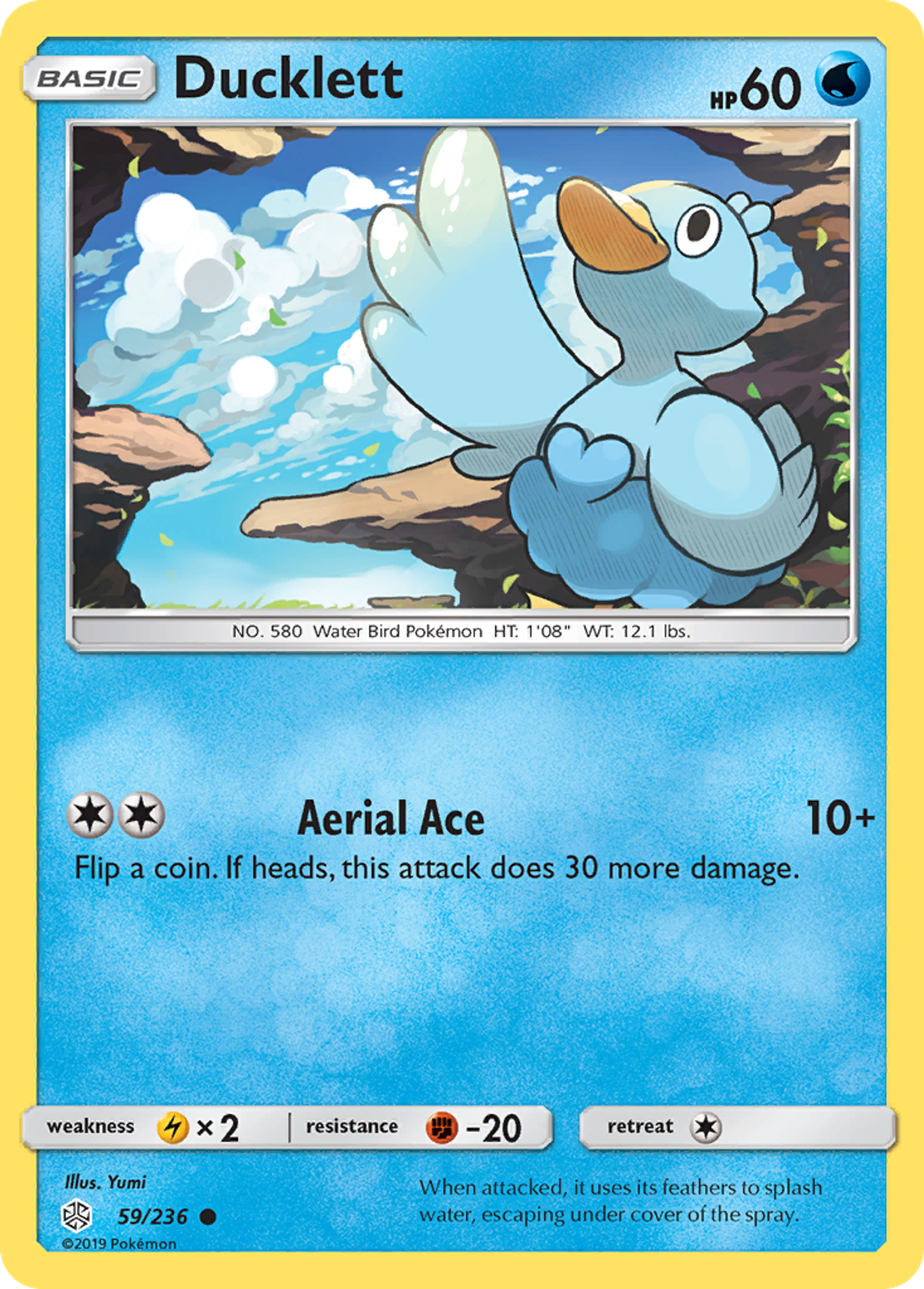 Ducklett — SM - Cosmic Eclipse — Pokémon