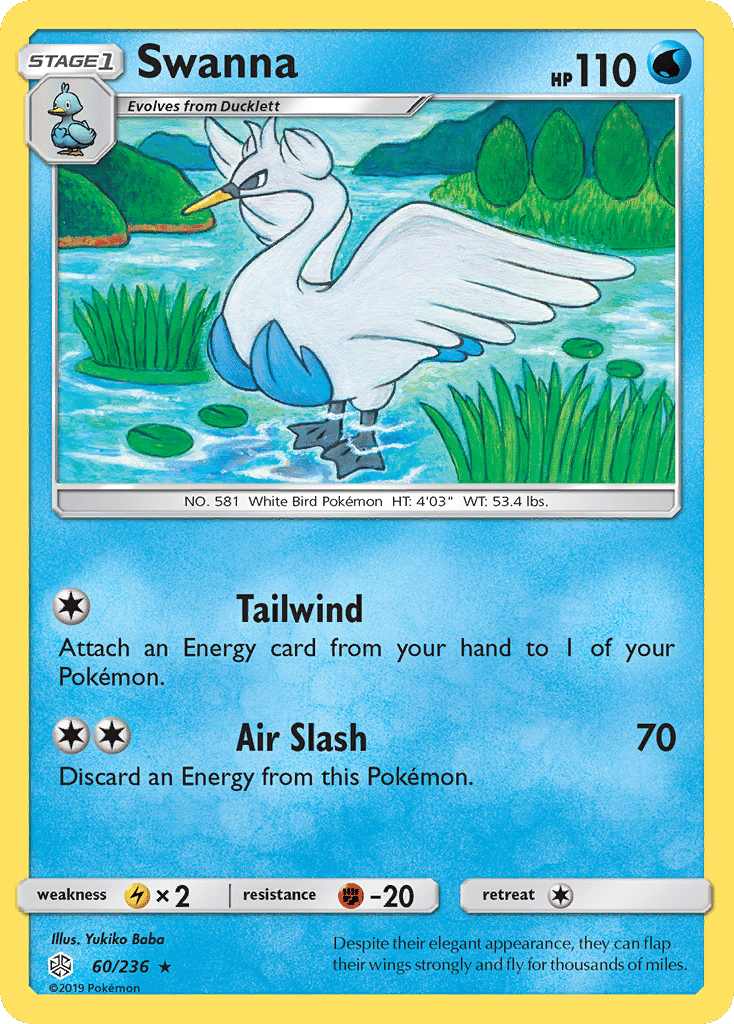 Swanna — SM - Cosmic Eclipse — Pokemon