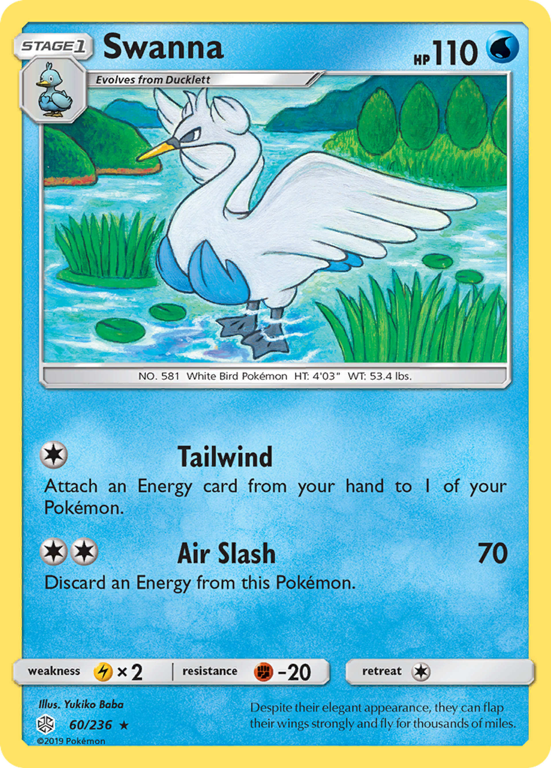 Swanna — SM - Cosmic Eclipse — Pokémon