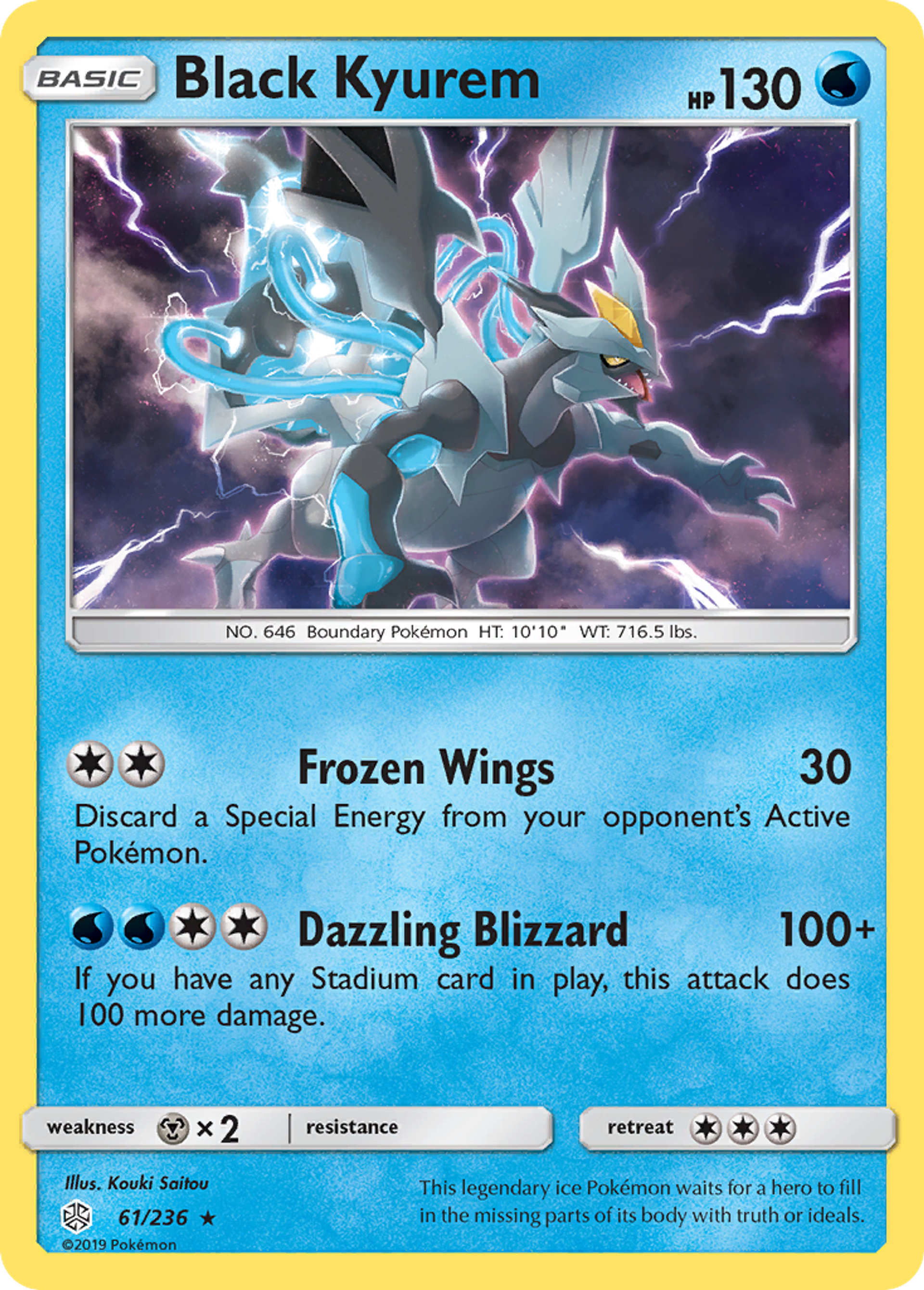 Black Kyurem — SM - Cosmic Eclipse — Pokémon