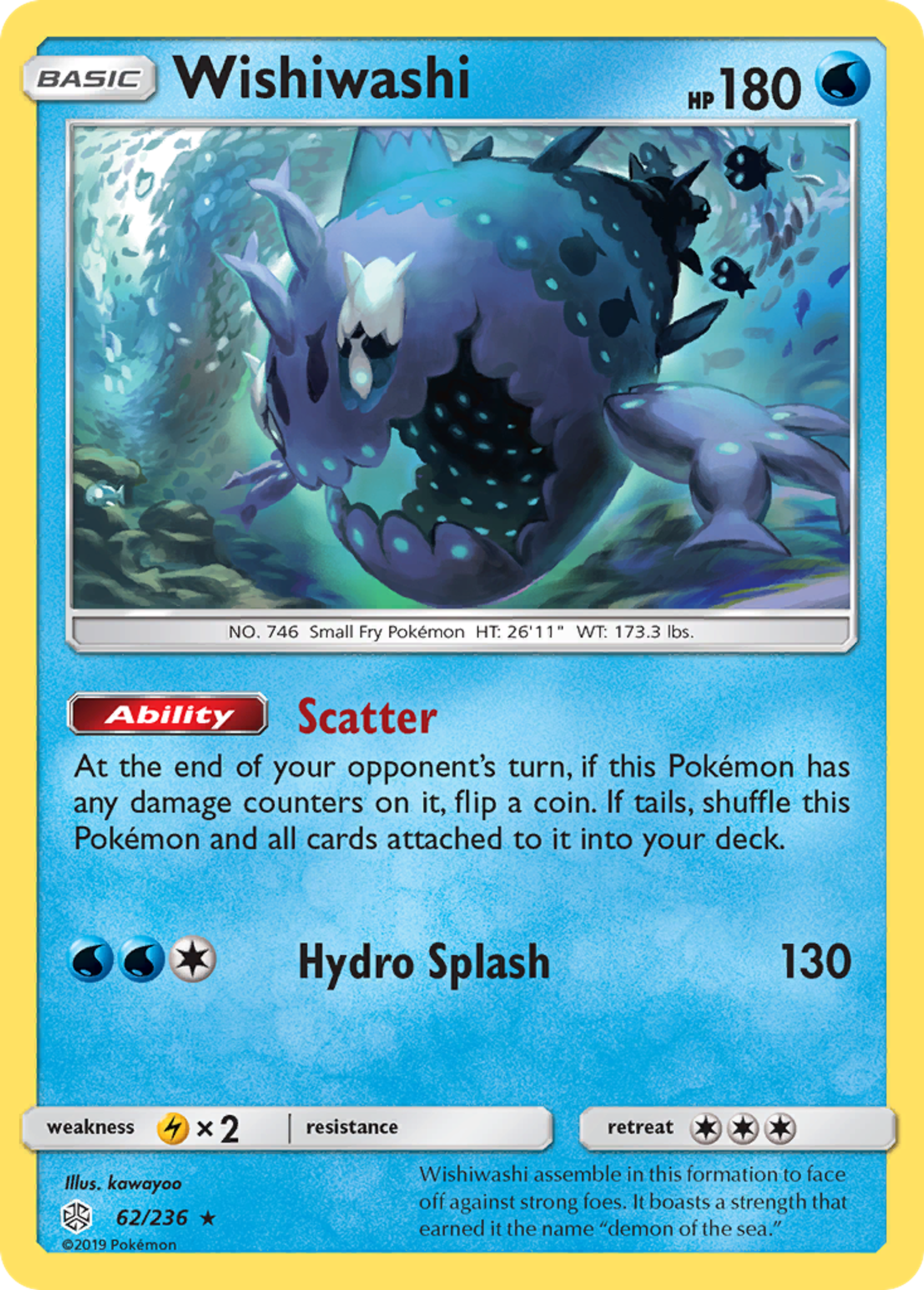 Wishiwashi — SM - Cosmic Eclipse — Pokémon
