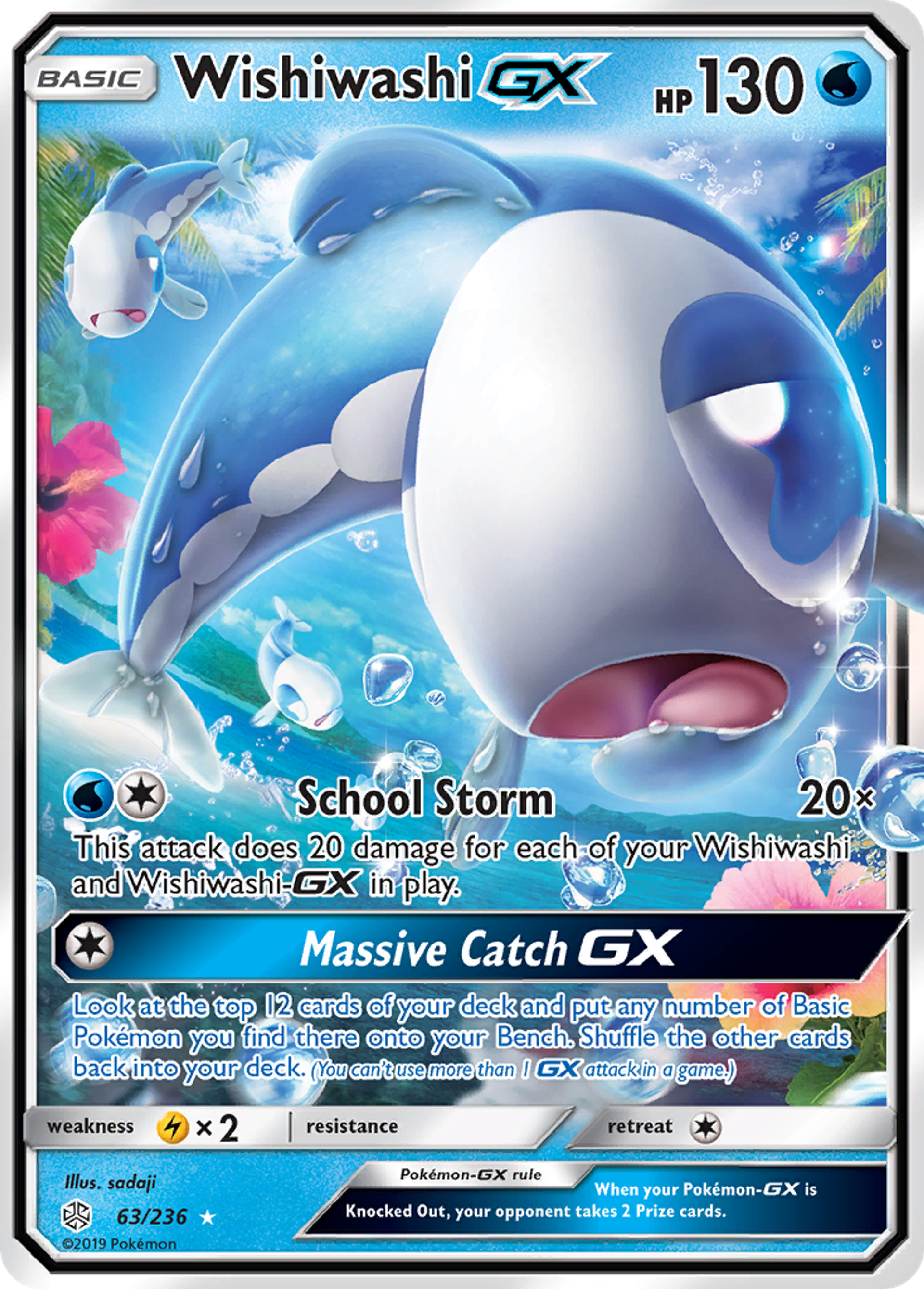 Wishiwashi GX — SM - Cosmic Eclipse — Pokémon