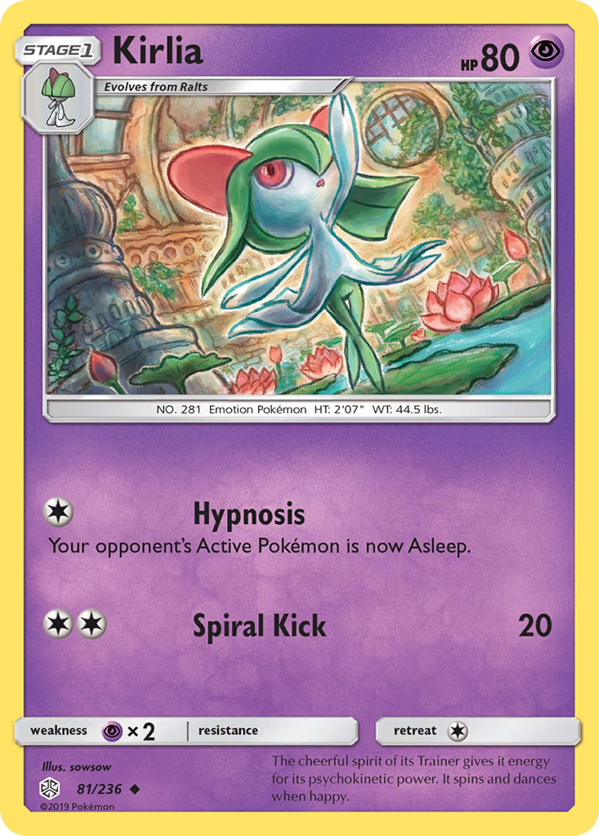 Kirlia — SM - Cosmic Eclipse — Pokémon