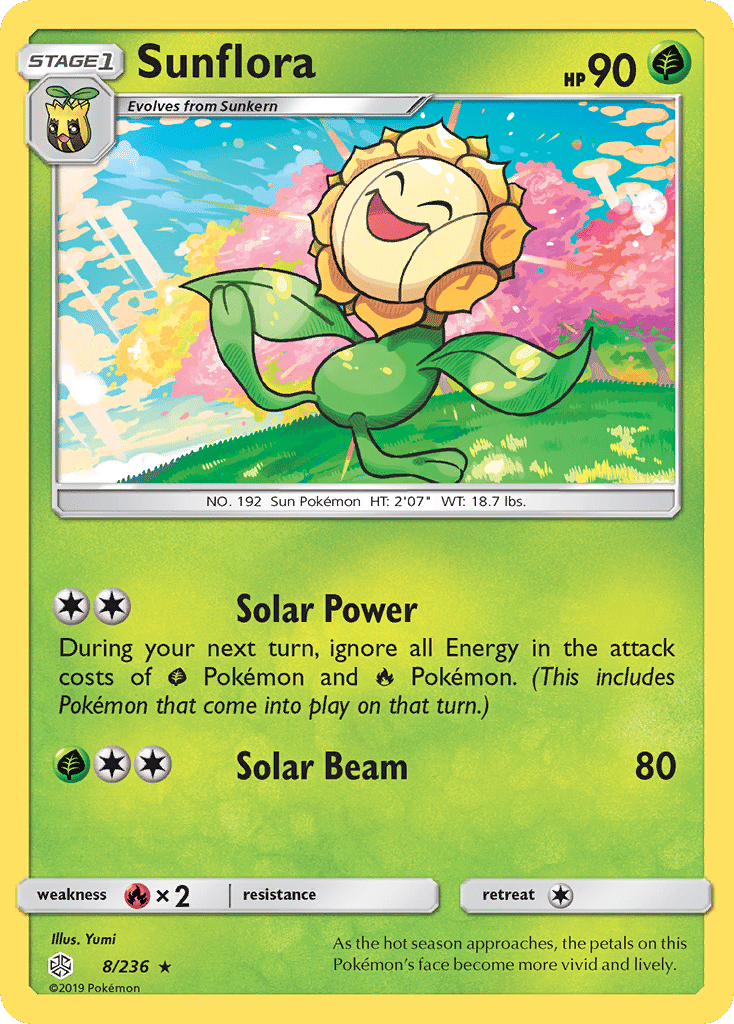 Sunflora — SM - Cosmic Eclipse — Pokemon