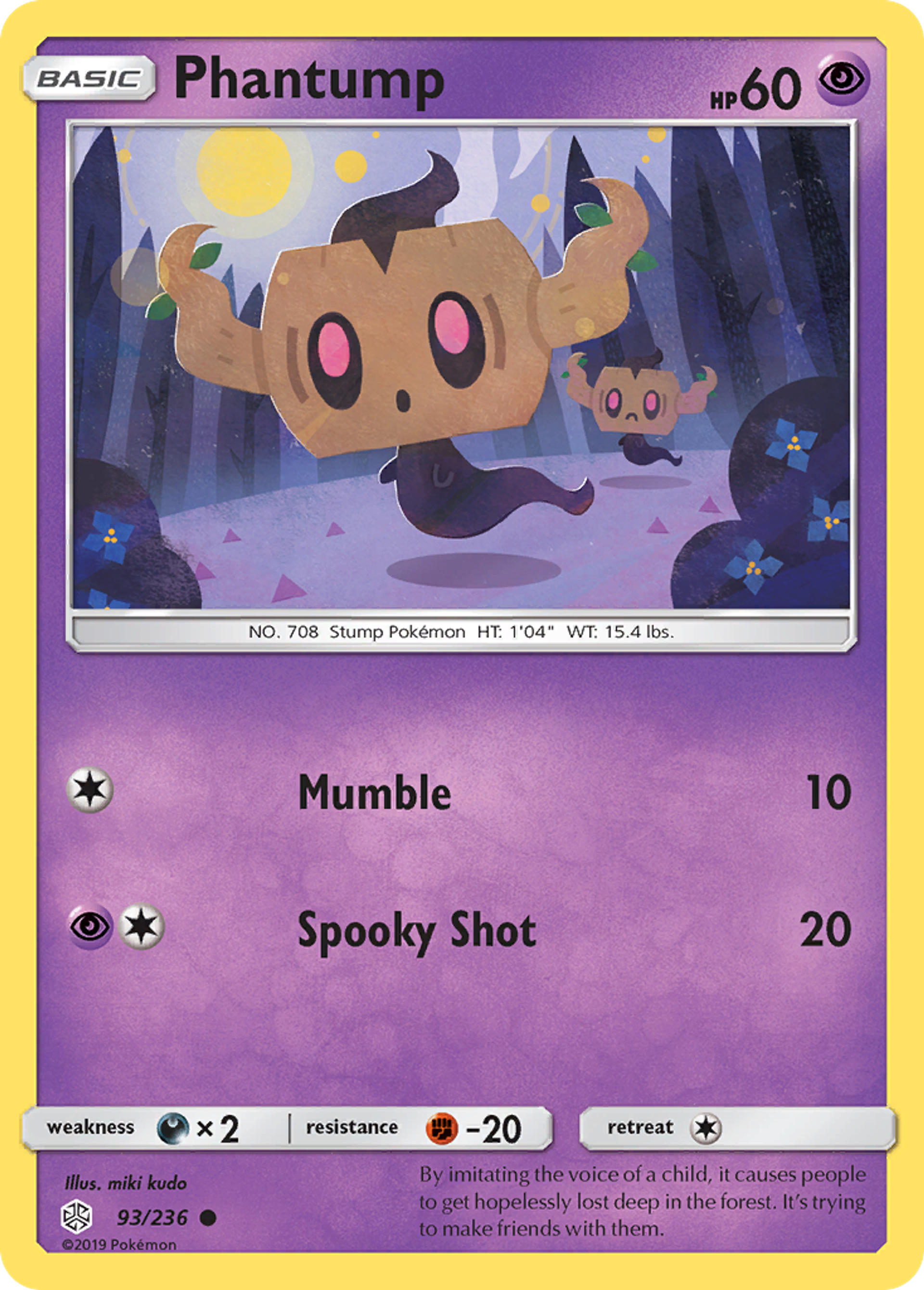 Phantump — SM - Cosmic Eclipse — Pokémon