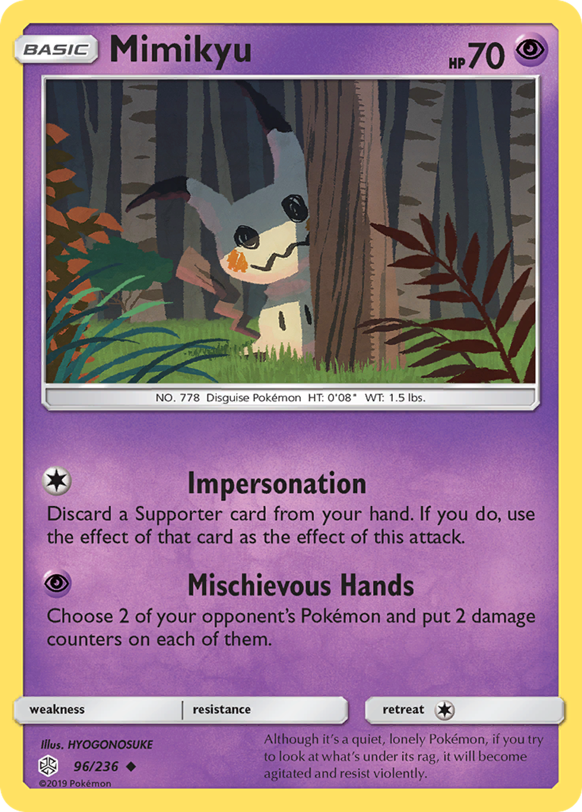 Mimikyu — SM - Cosmic Eclipse — Pokémon