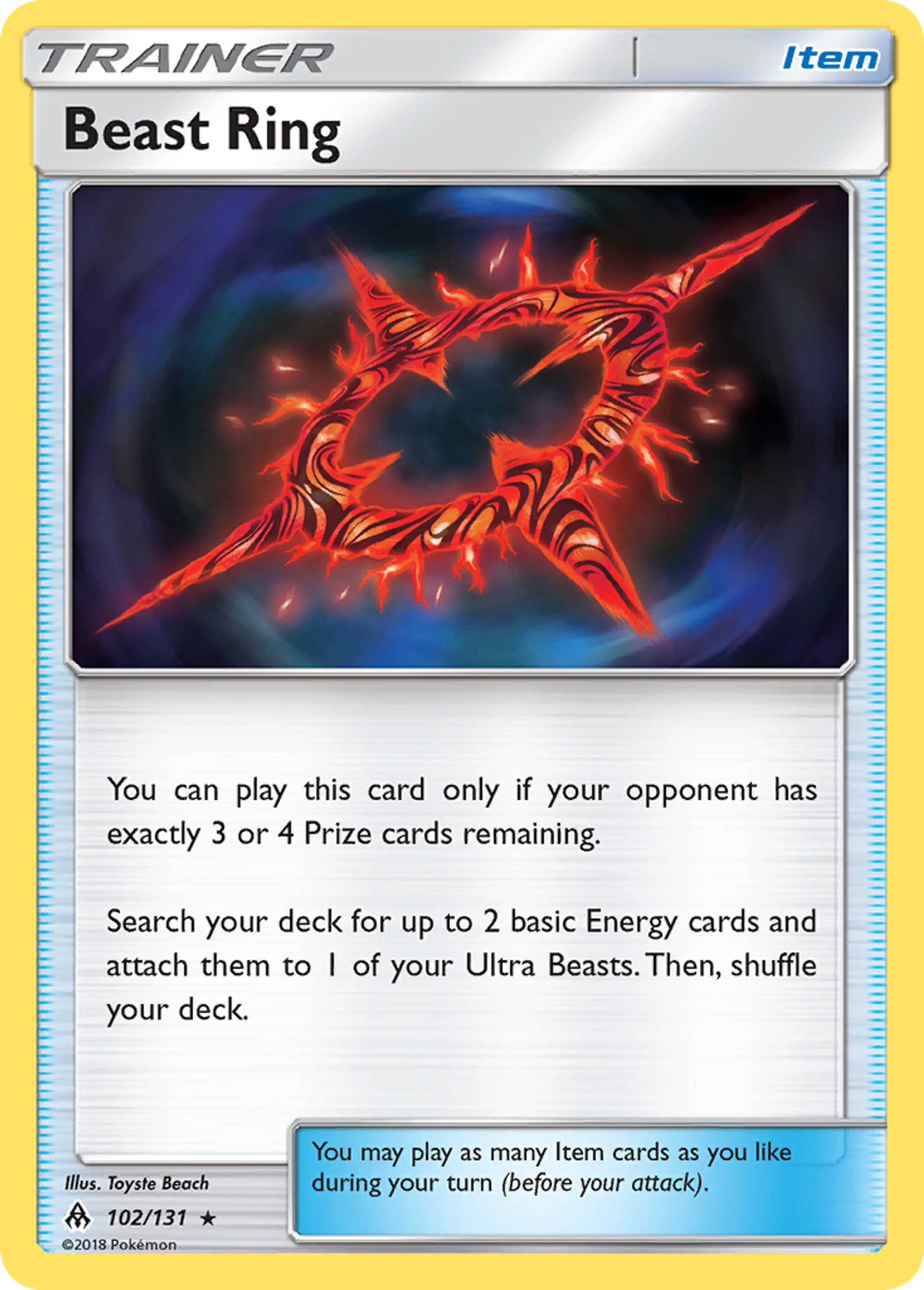 Beast Ring — SM - Forbidden Light — Pokemon