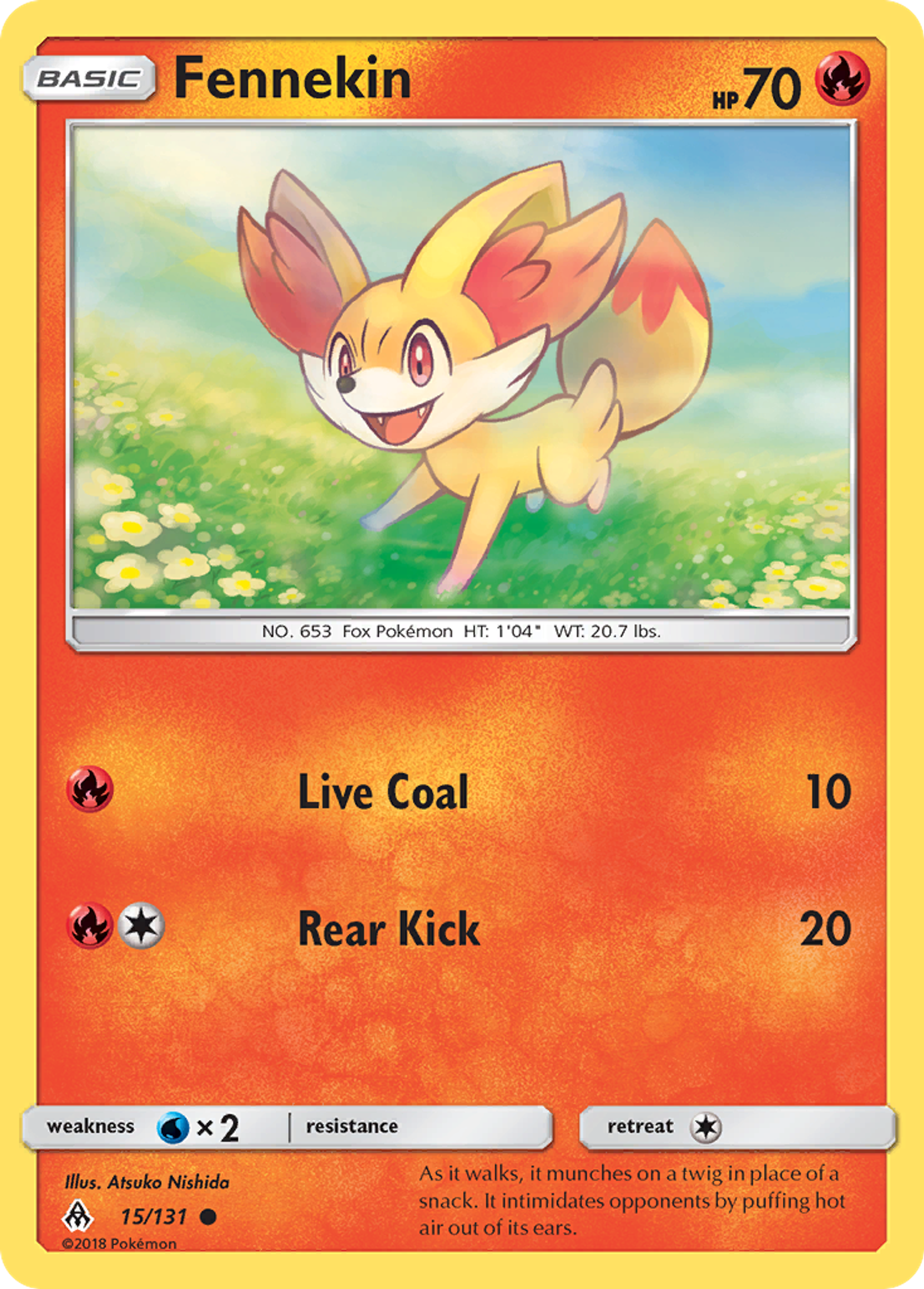 Fennekin — SM - Forbidden Light — Pokemon