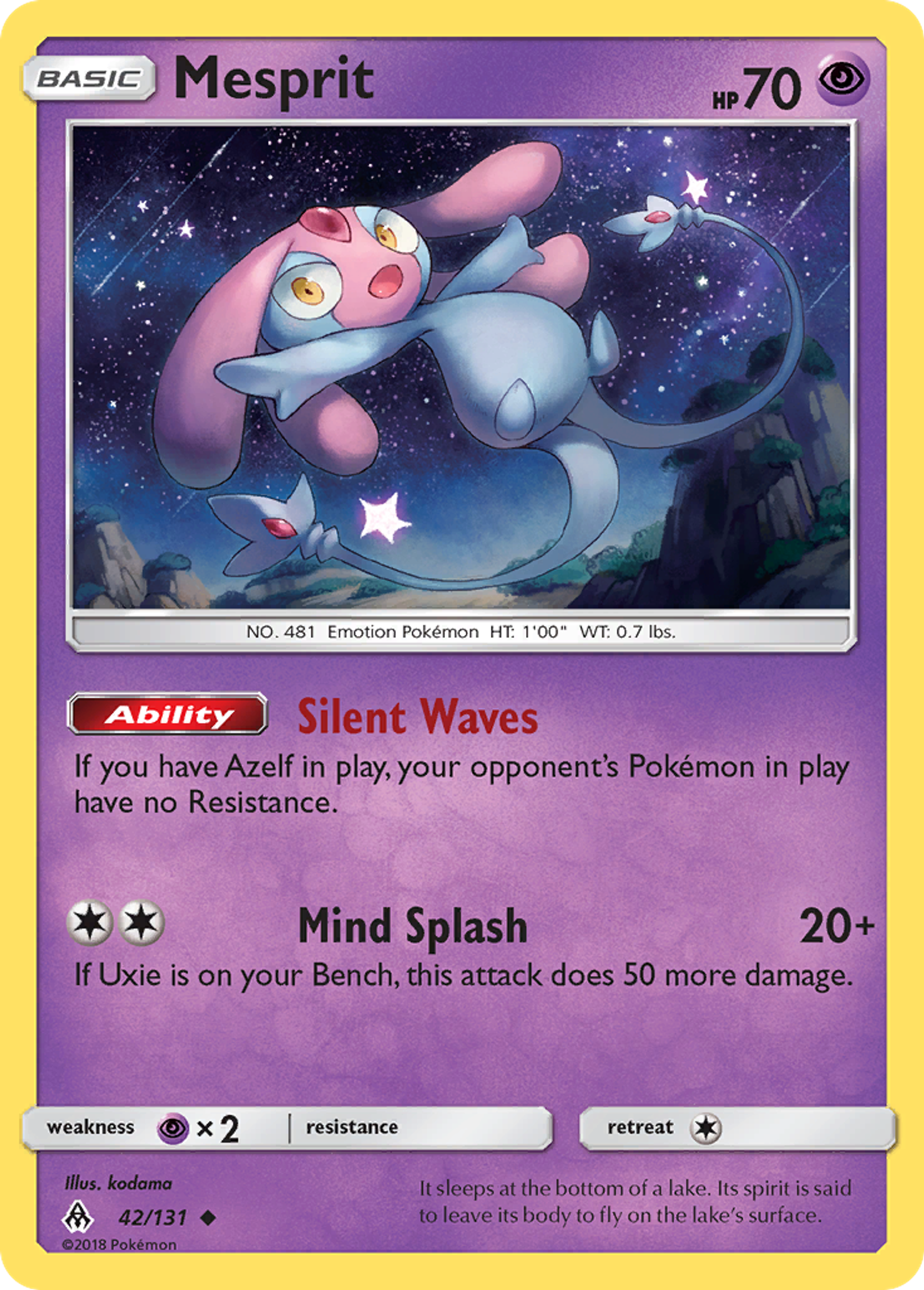 Mesprit — SM - Forbidden Light — Pokemon