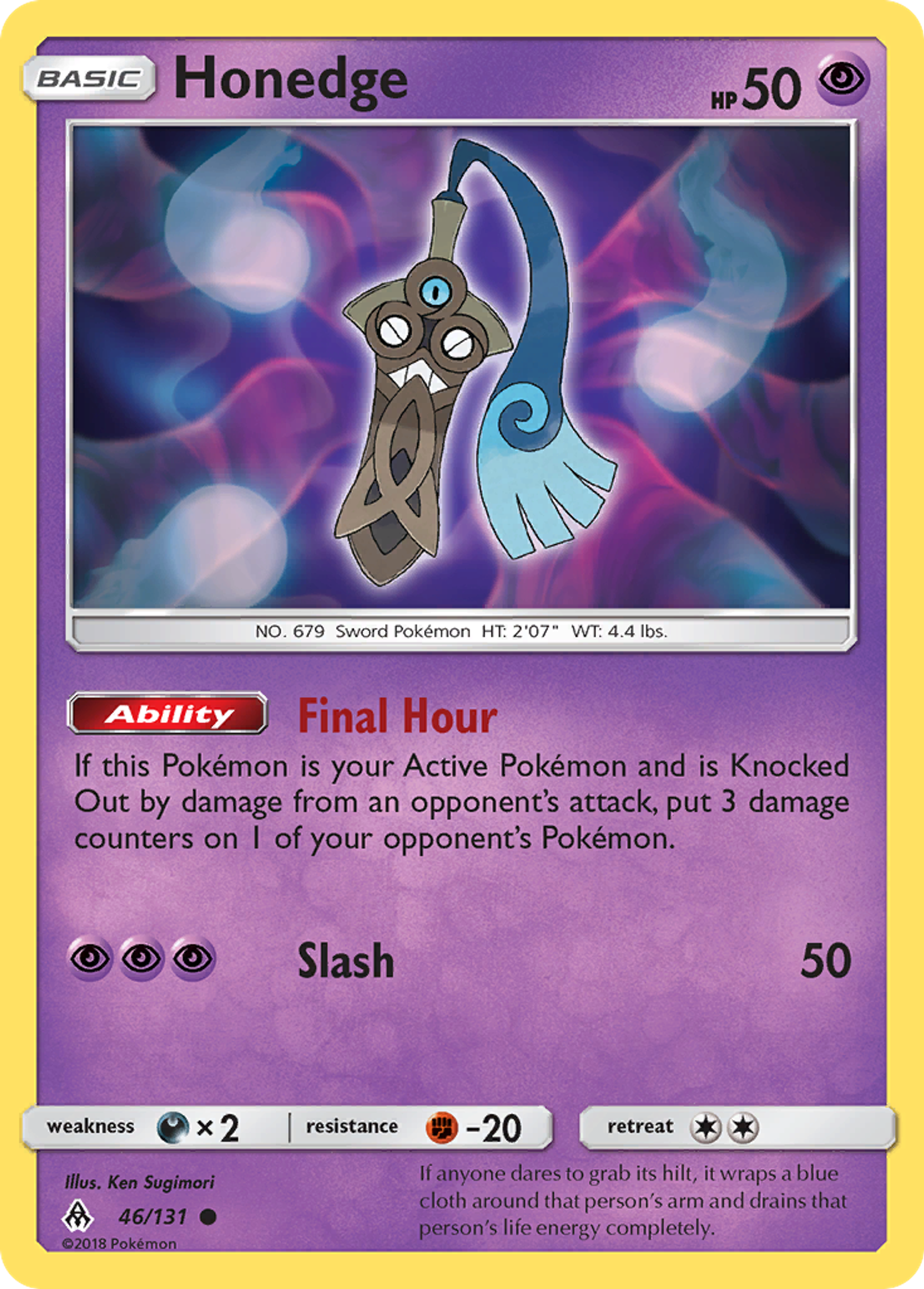 Honedge — SM - Forbidden Light — Pokemon