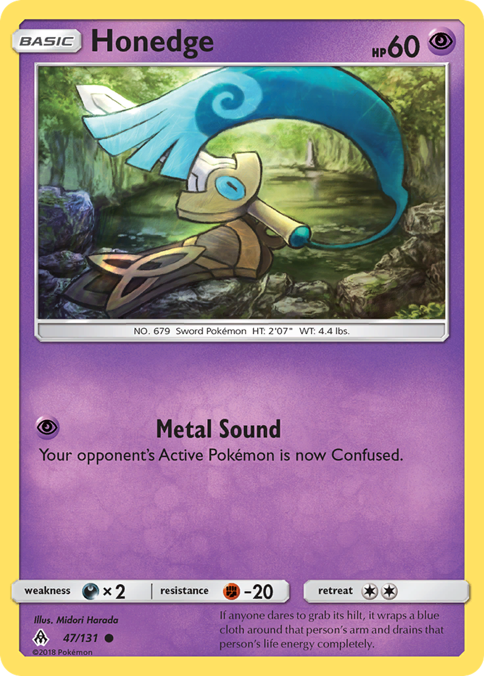 Honedge — SM - Forbidden Light — Pokemon