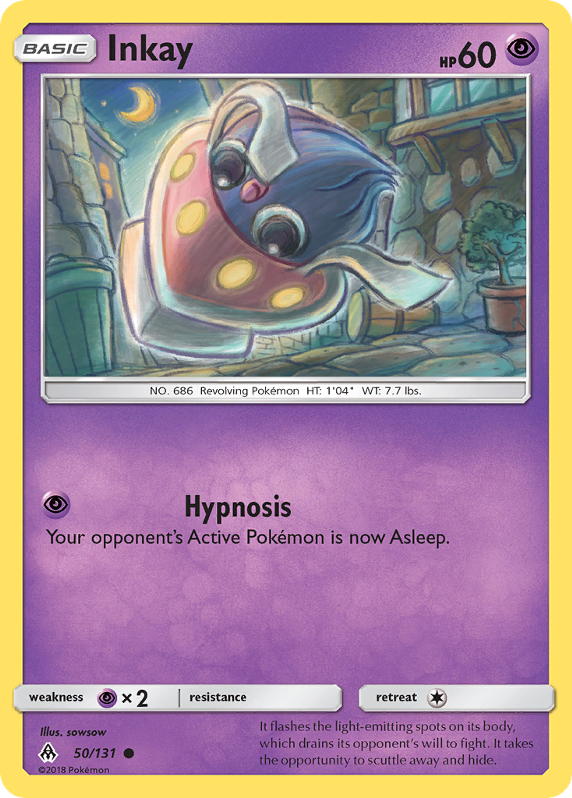 Inkay — SM - Forbidden Light — Pokemon