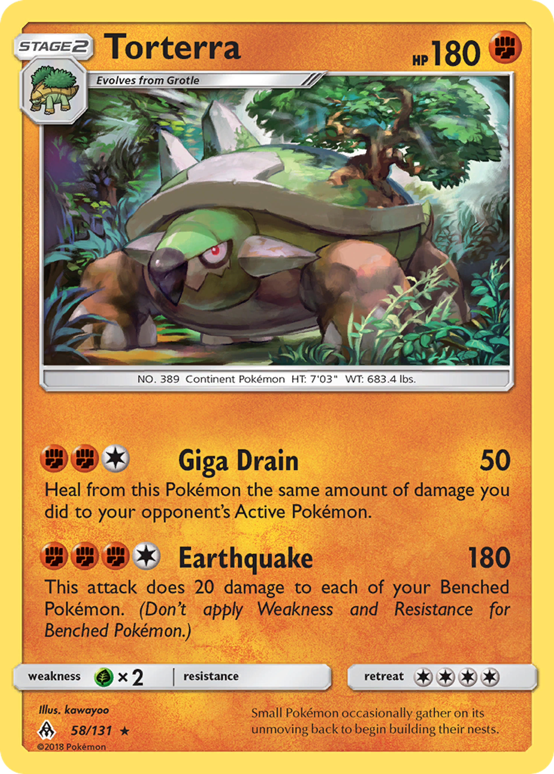 Torterra — SM - Forbidden Light — Pokemon
