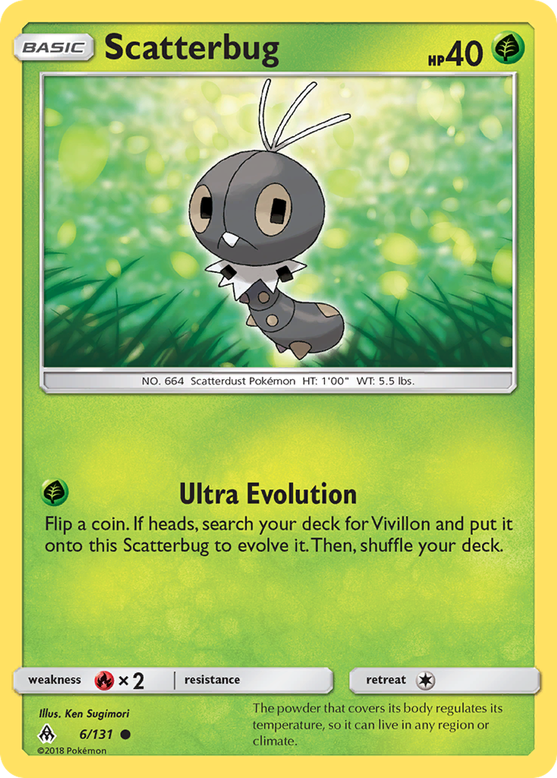 Scatterbug — SM - Forbidden Light — Pokemon