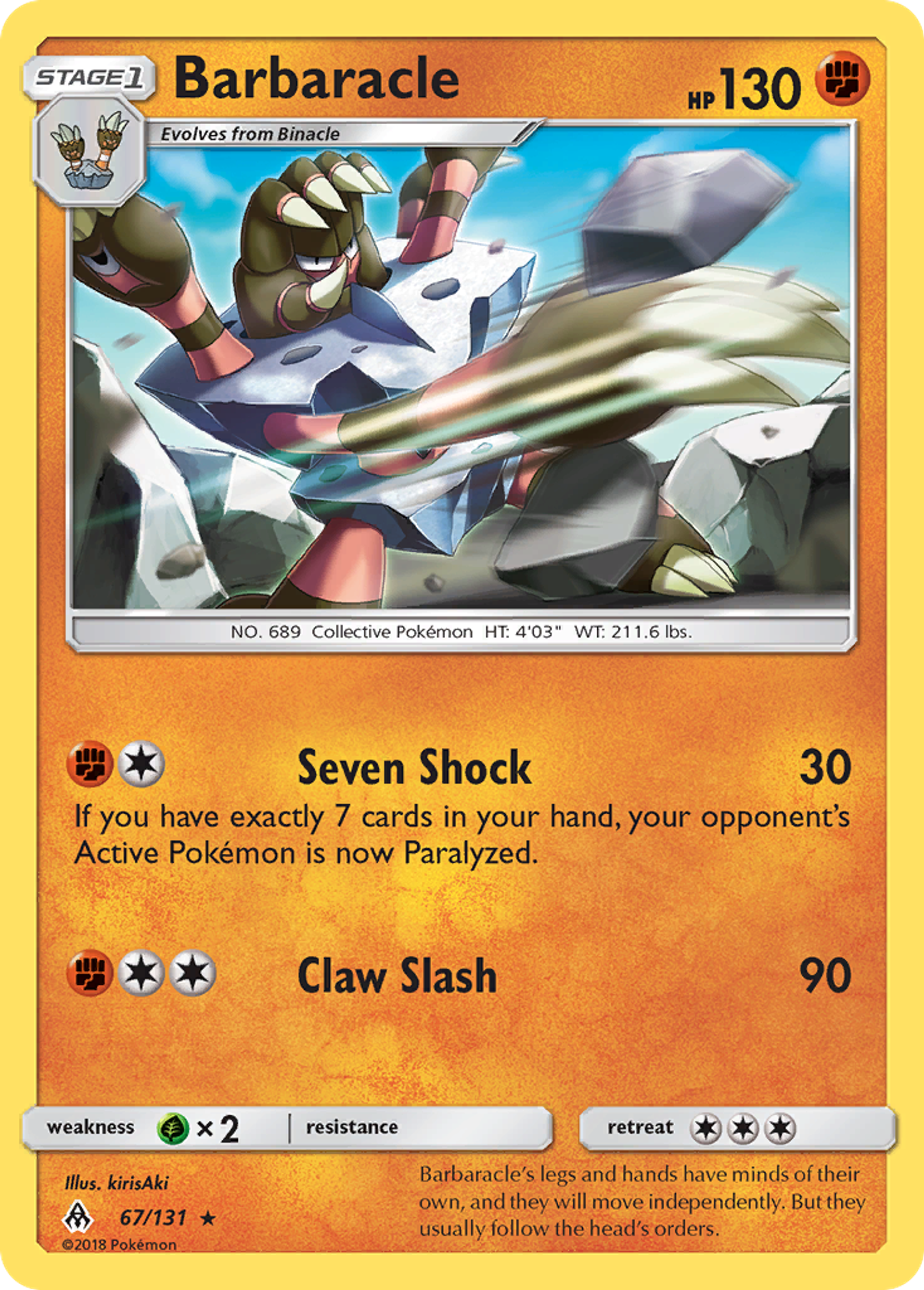 Barbaracle — SM - Forbidden Light — Pokemon