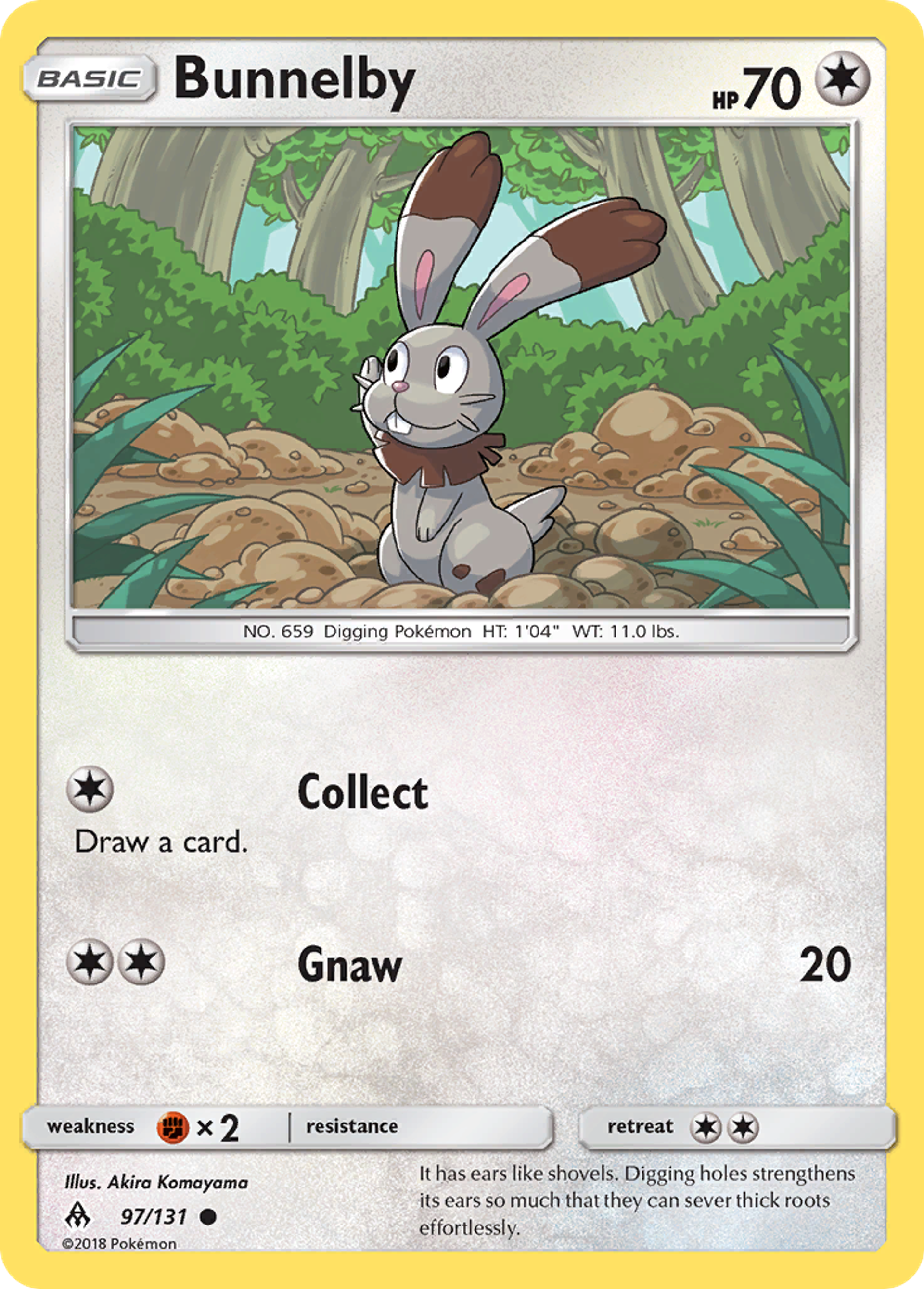 Bunnelby — SM - Forbidden Light — Pokemon