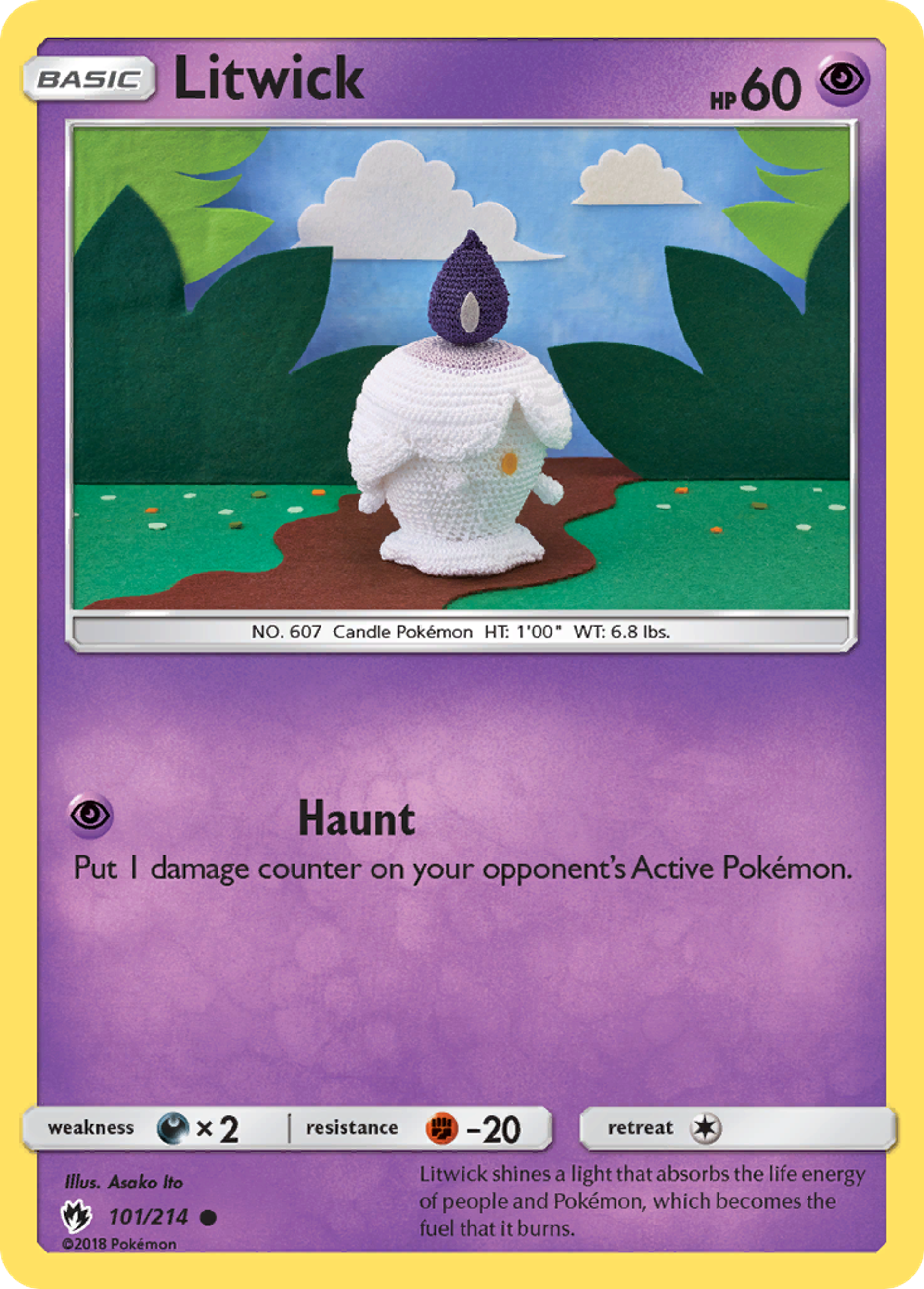 Litwick — SM - Lost Thunder — Pokemon