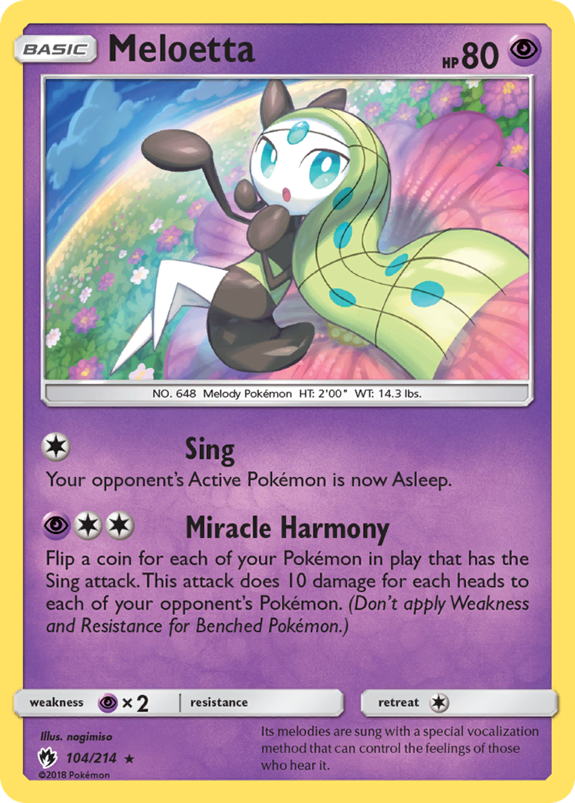 Meloetta — SM - Lost Thunder — Pokemon