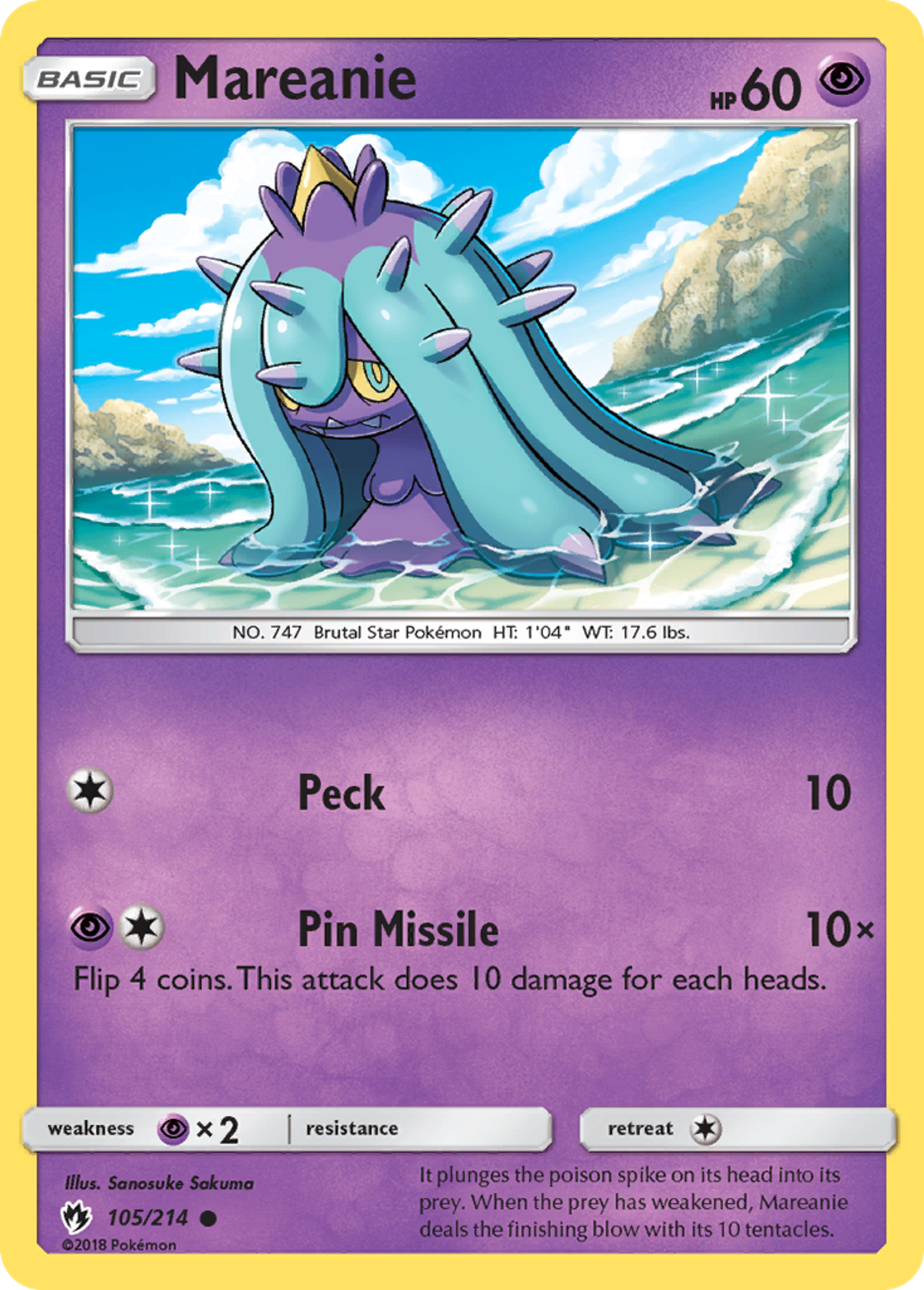Mareanie — SM - Lost Thunder — Pokemon