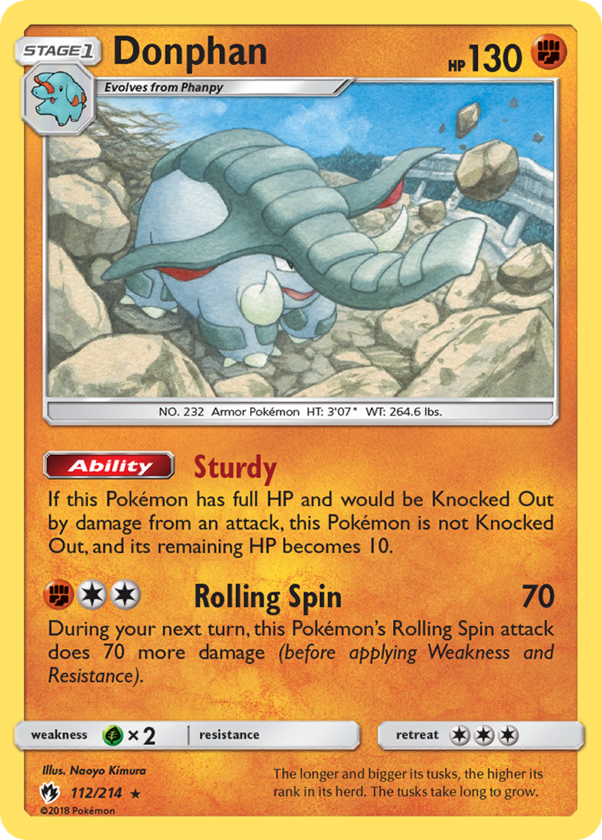 Donphan — SM - Lost Thunder — Pokemon