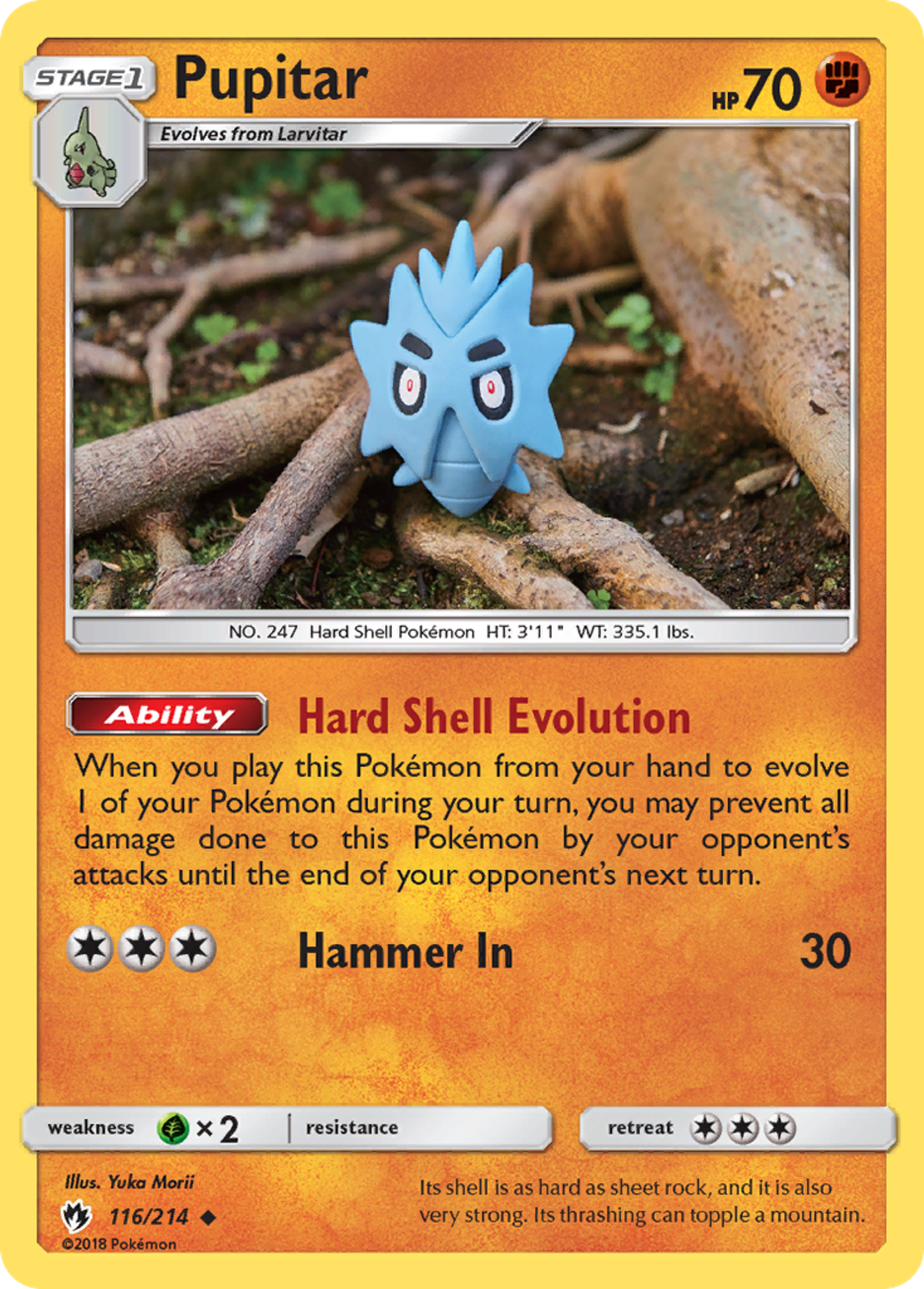 Pupitar — SM - Lost Thunder — Pokemon