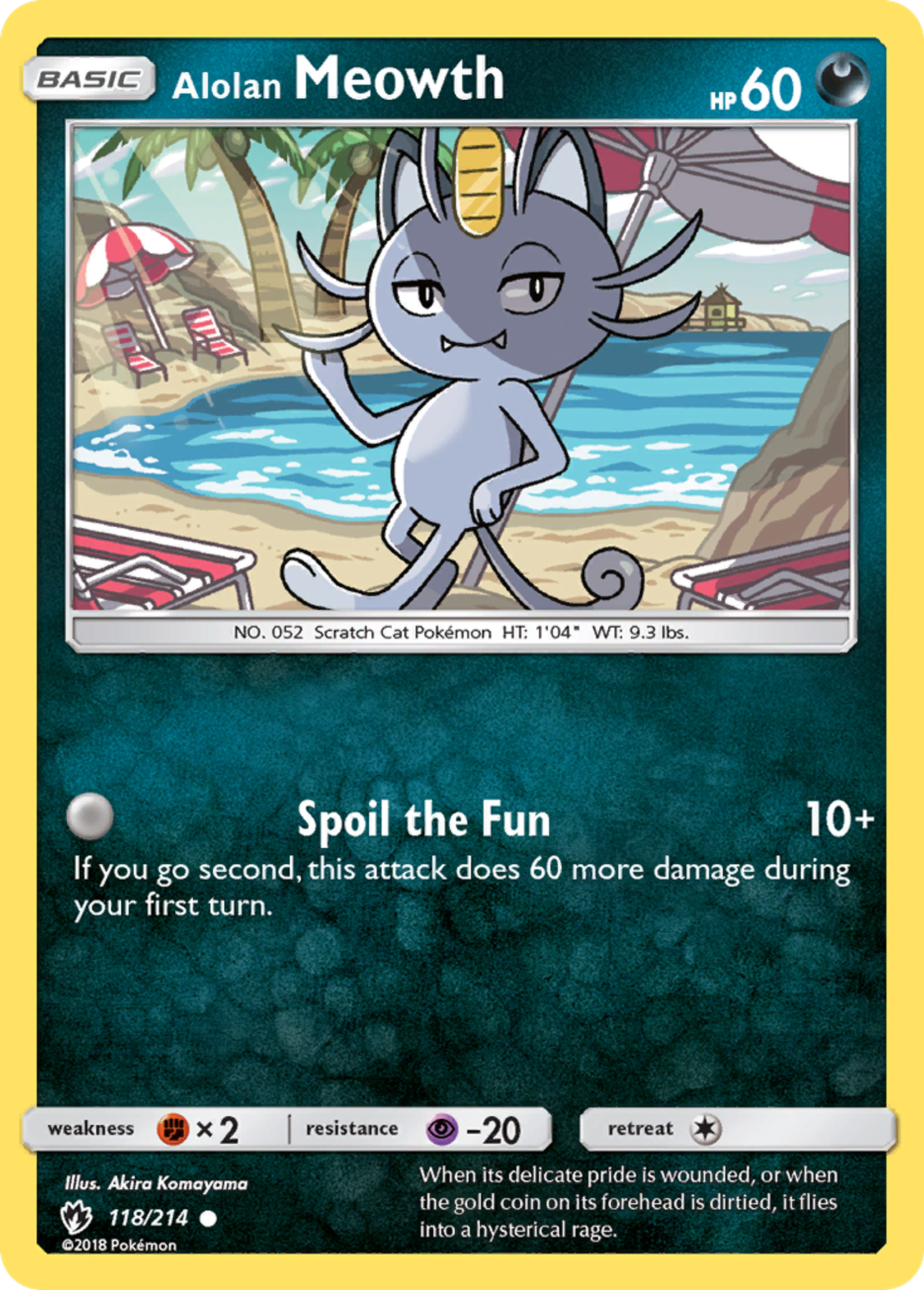 Alolan Meowth — SM - Lost Thunder — Pokemon