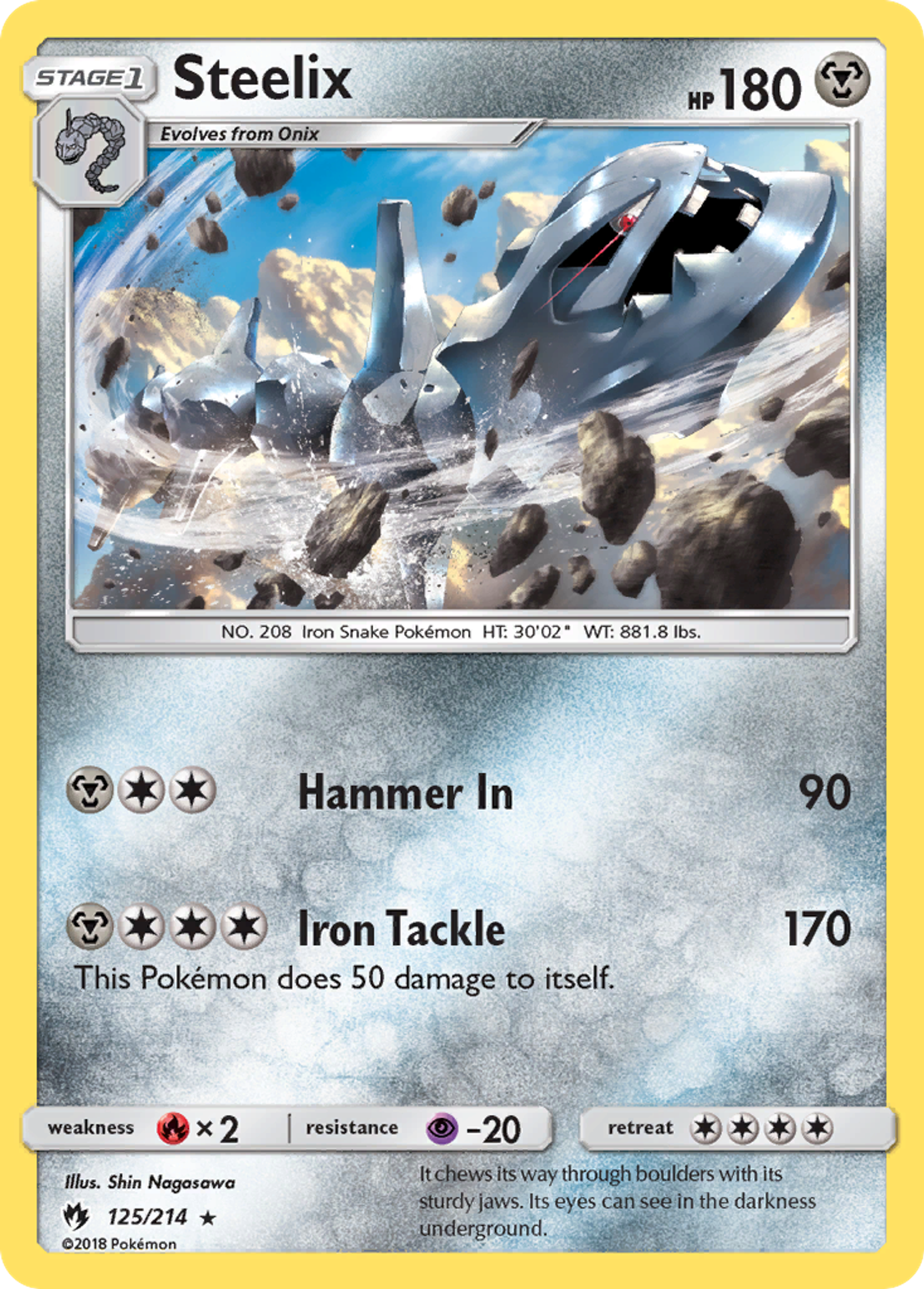 Steelix — SM - Lost Thunder — Pokemon