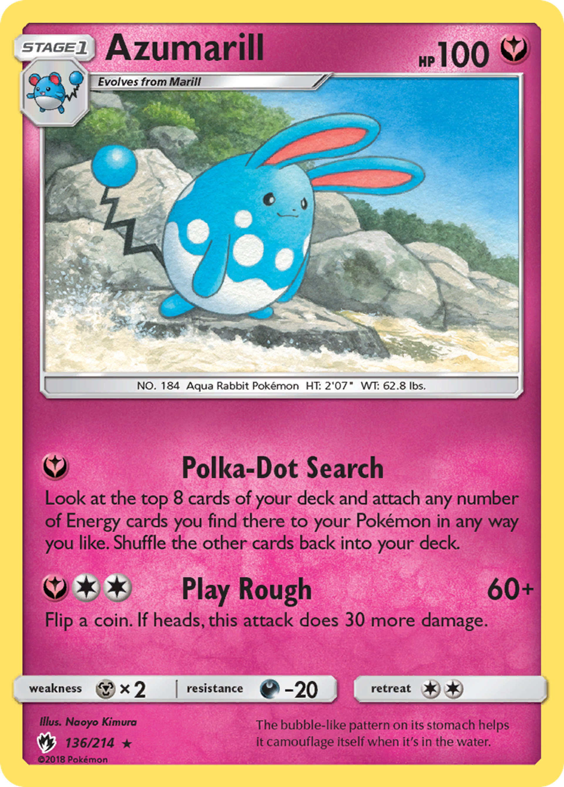 Azumarill — SM - Lost Thunder — Pokemon