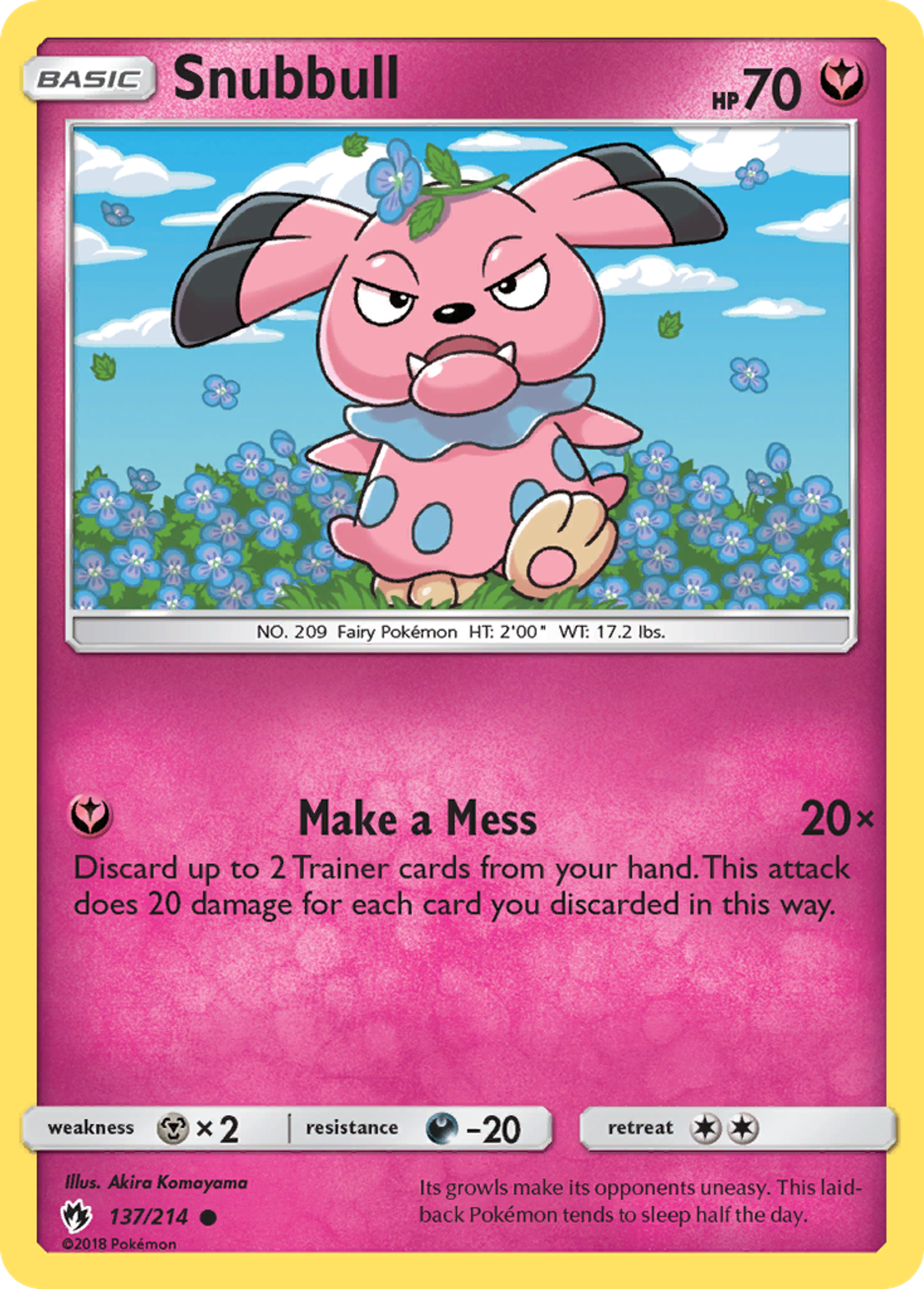 Snubbull — SM - Lost Thunder — Pokemon