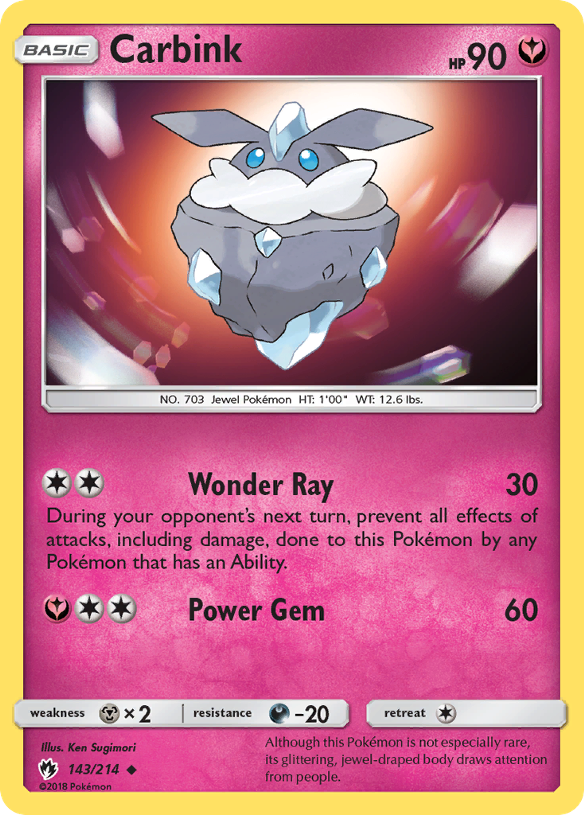 Carbink — SM - Lost Thunder — Pokemon