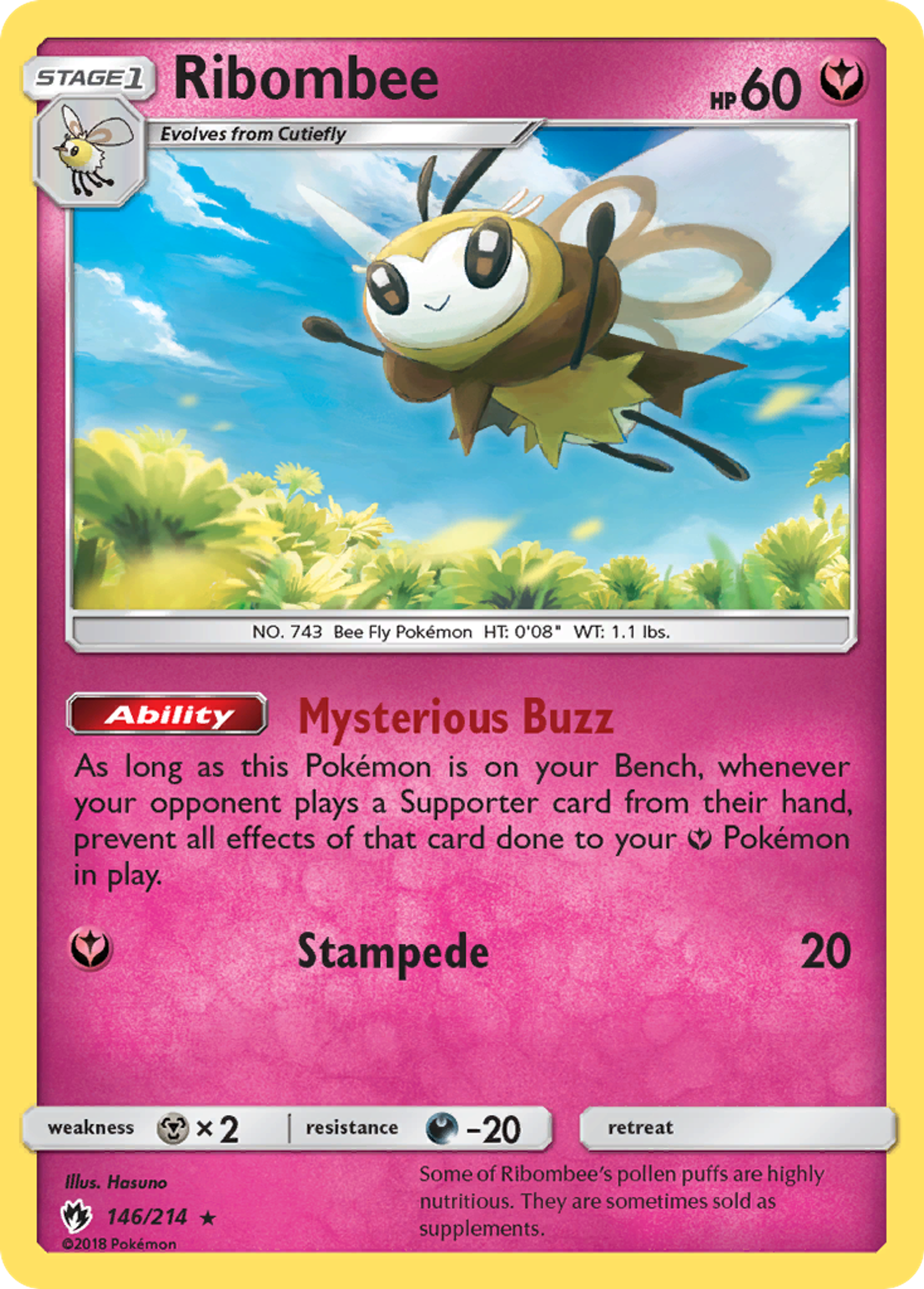 Ribombee — SM - Lost Thunder — Pokemon