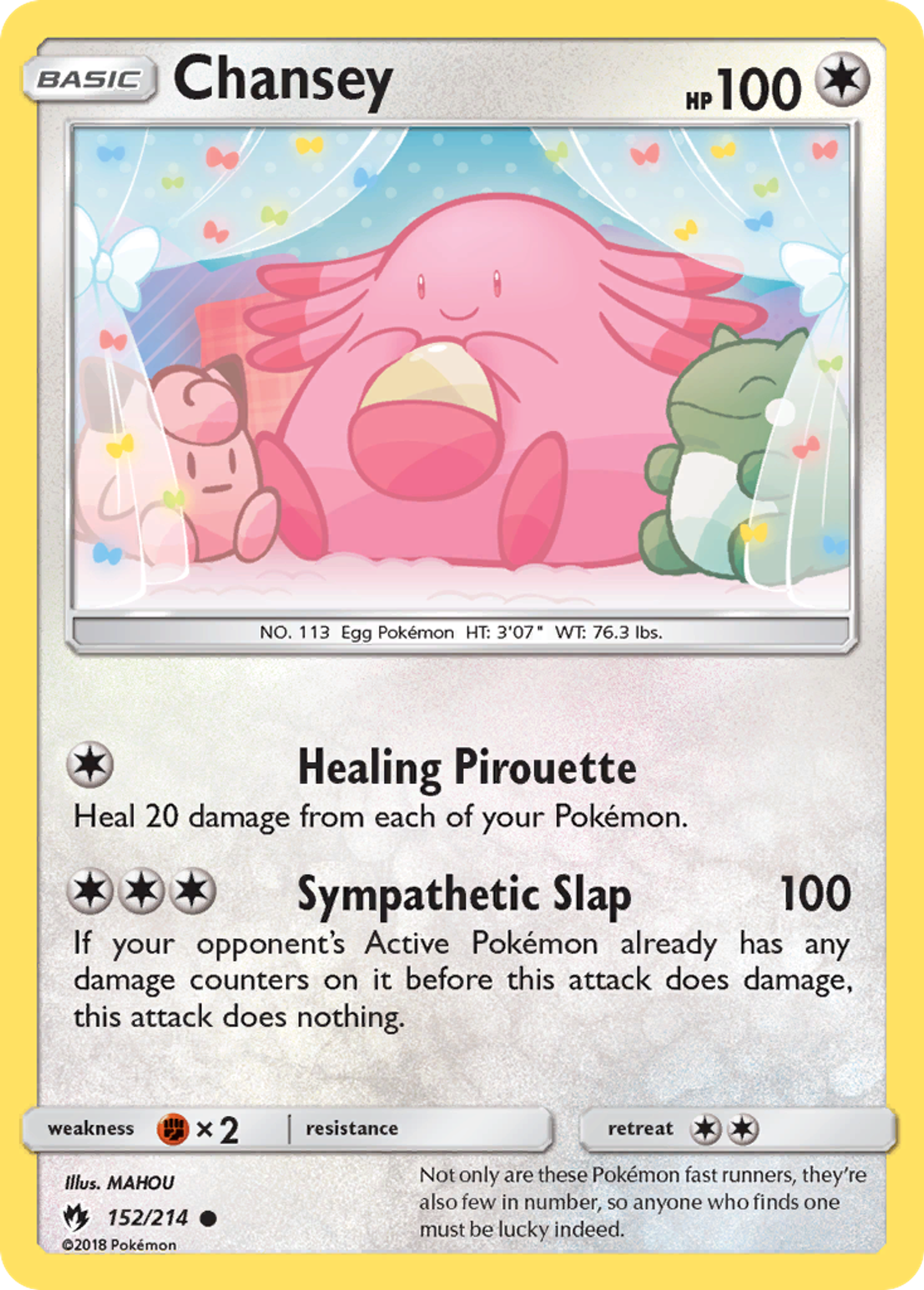 Chansey — SM - Lost Thunder — Pokemon
