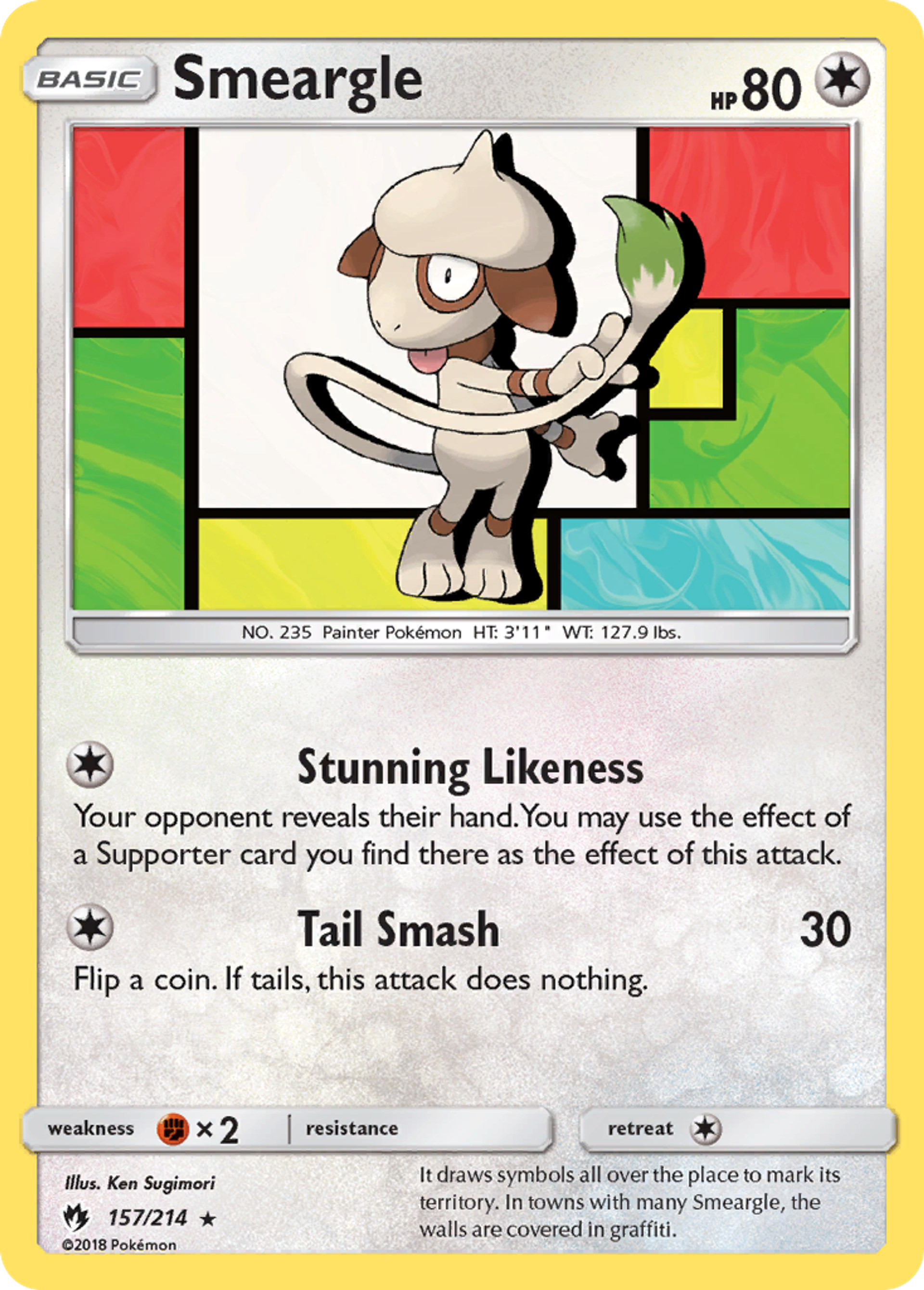 Smeargle — SM - Lost Thunder — Pokemon
