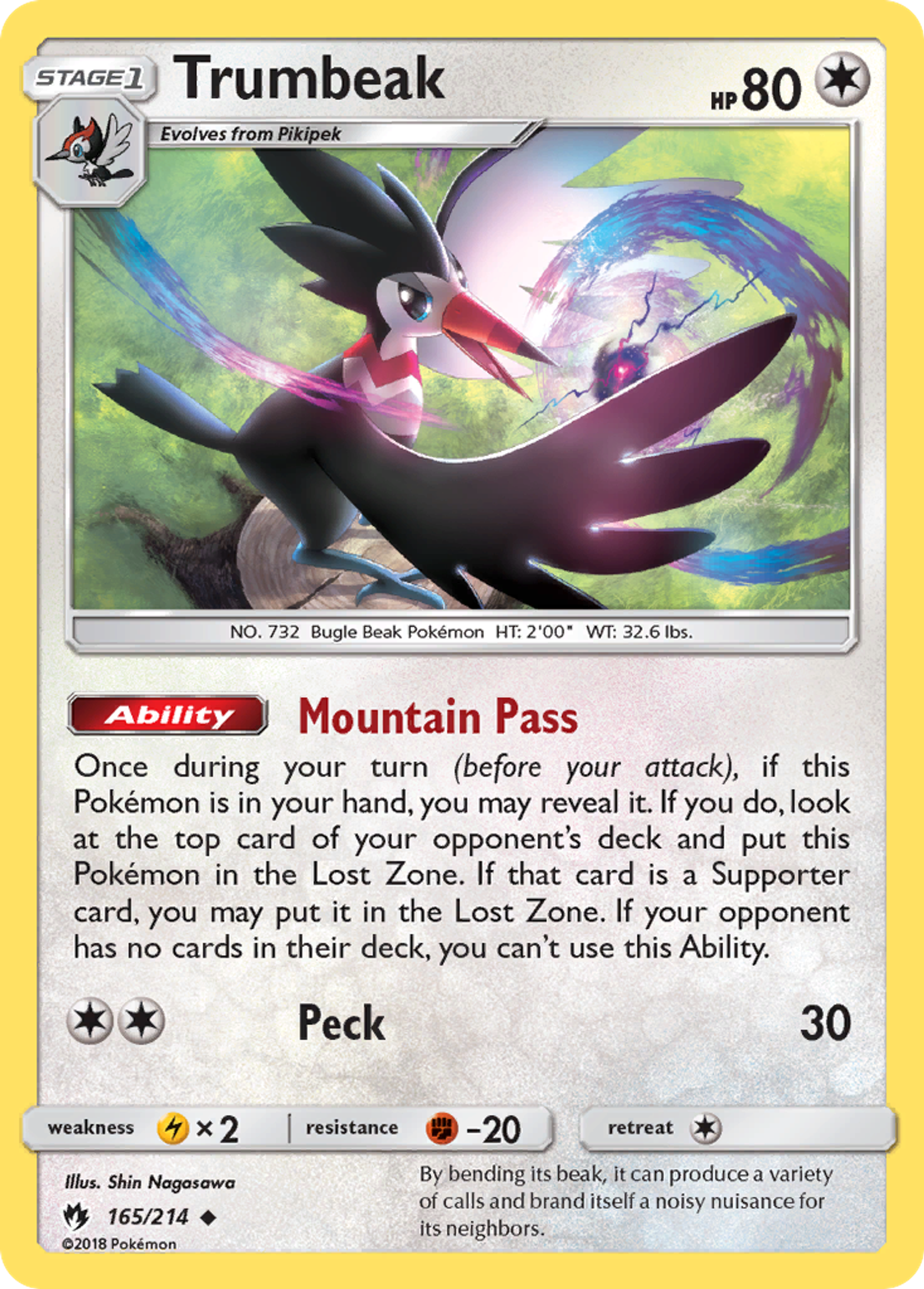 Trumbeak — SM - Lost Thunder — Pokémon