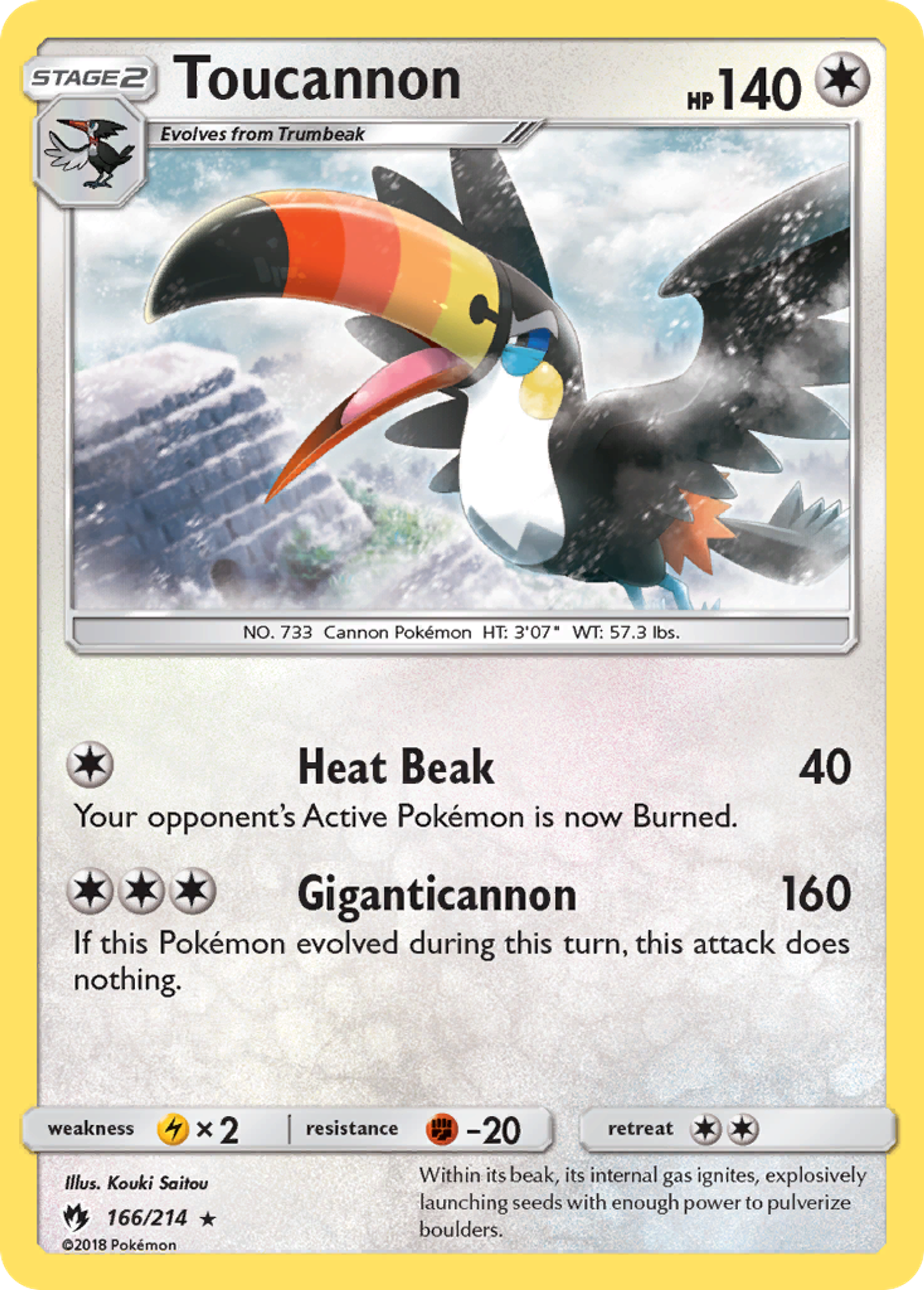 Toucannon — SM - Lost Thunder — Pokemon