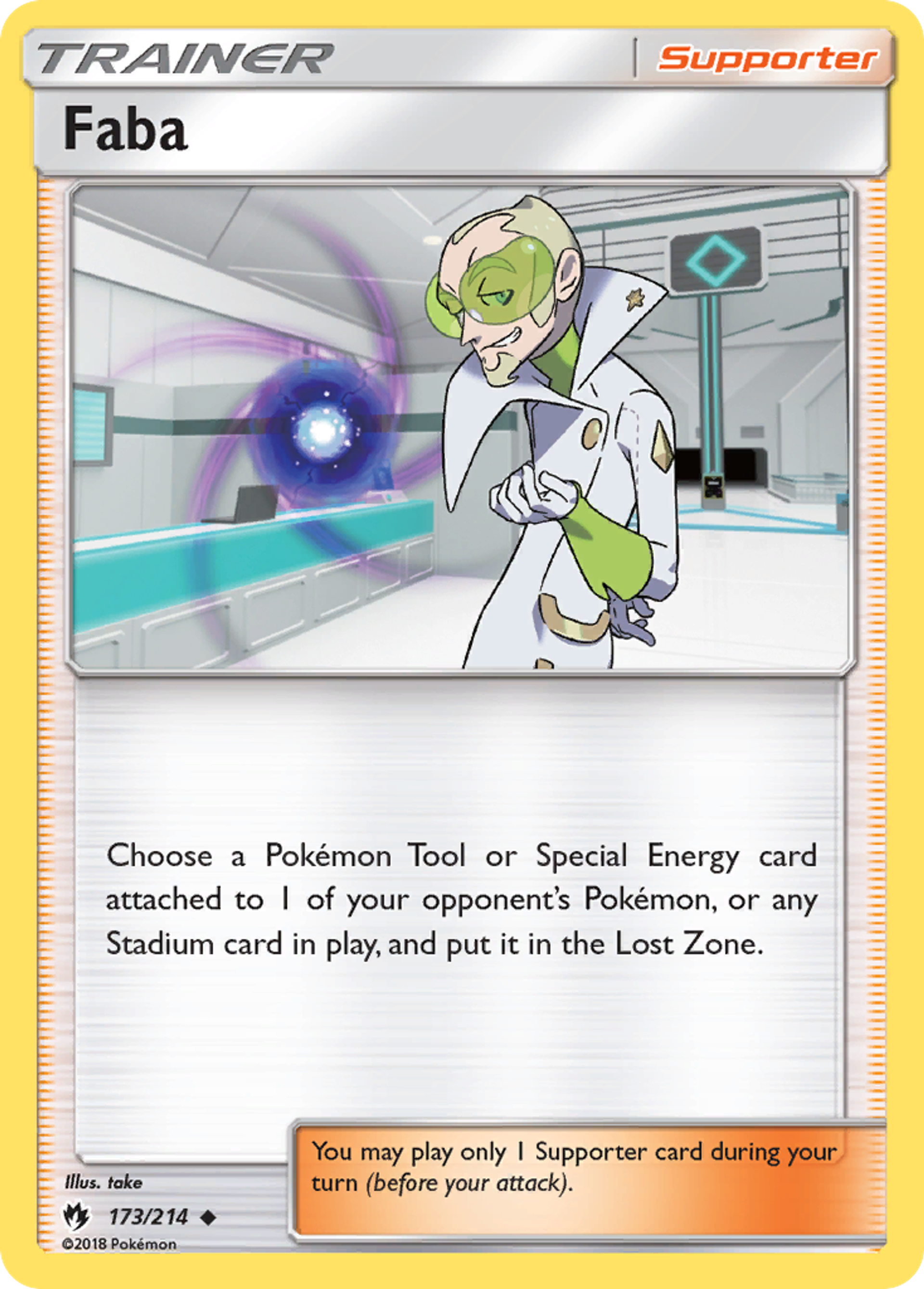 Faba — SM - Lost Thunder — Pokemon