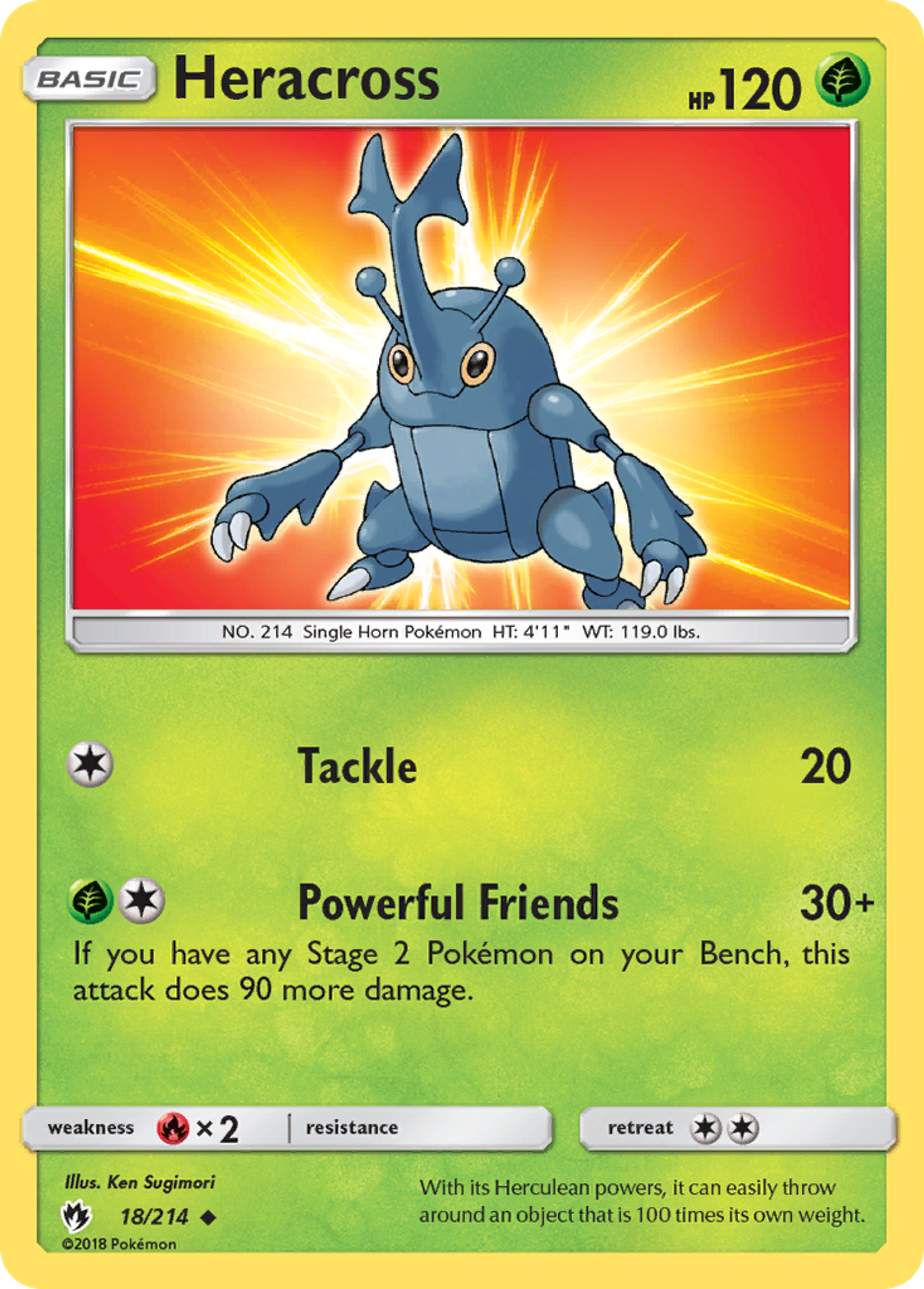Heracross — SM - Lost Thunder — Pokemon