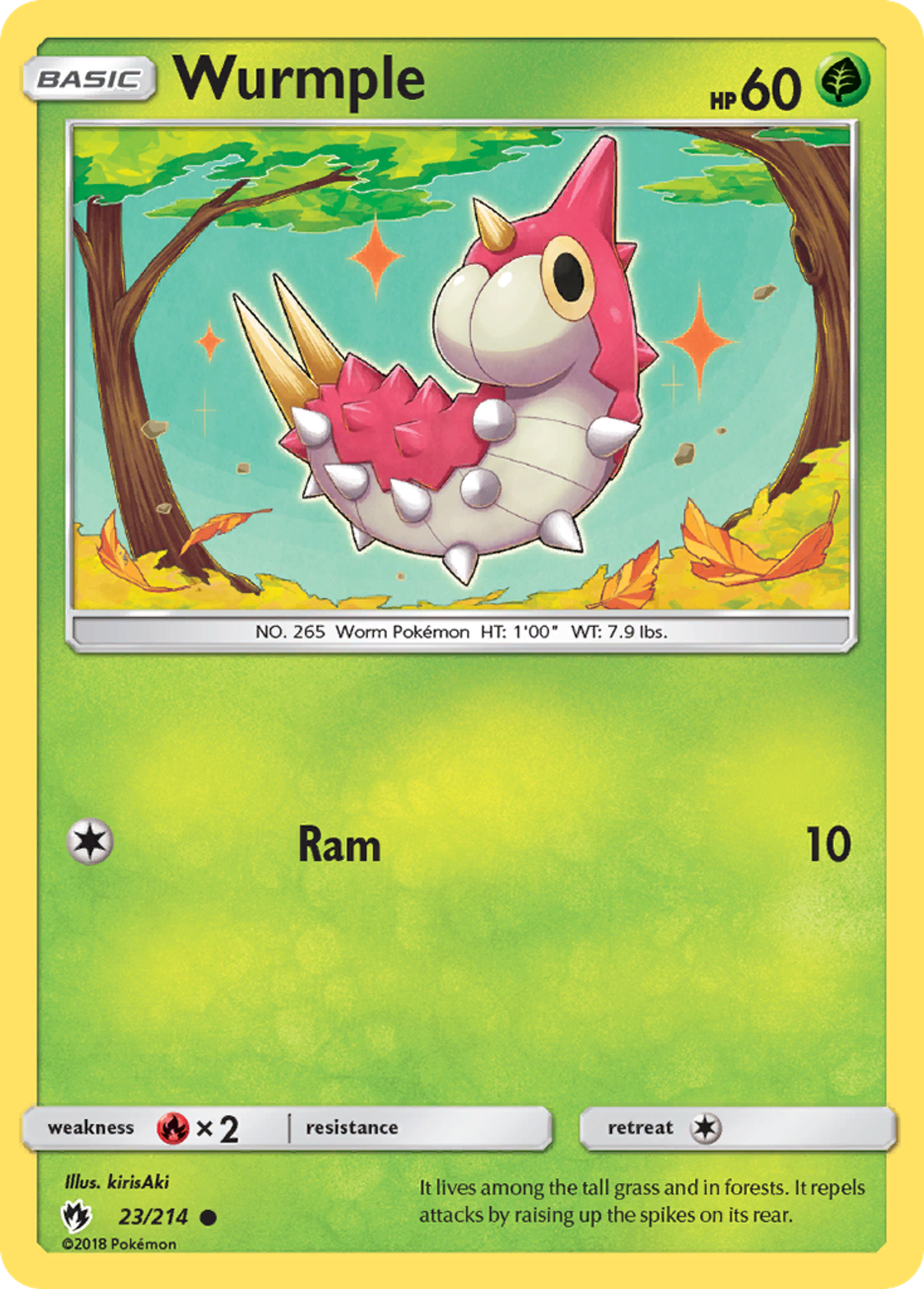 Wurmple — SM - Lost Thunder — Pokemon