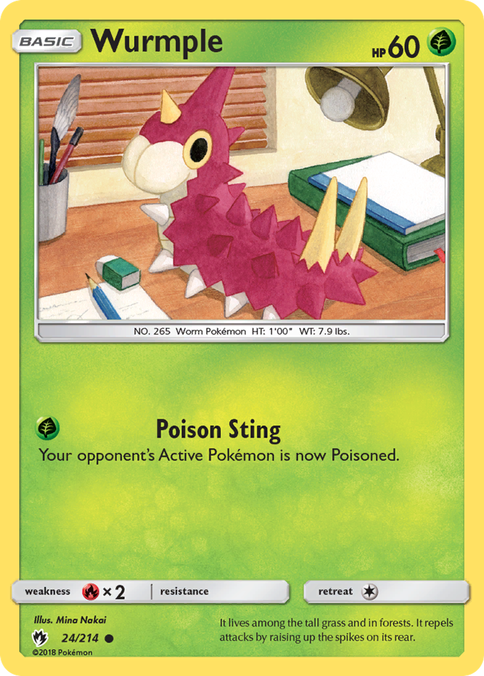 Wurmple — SM - Lost Thunder — Pokemon