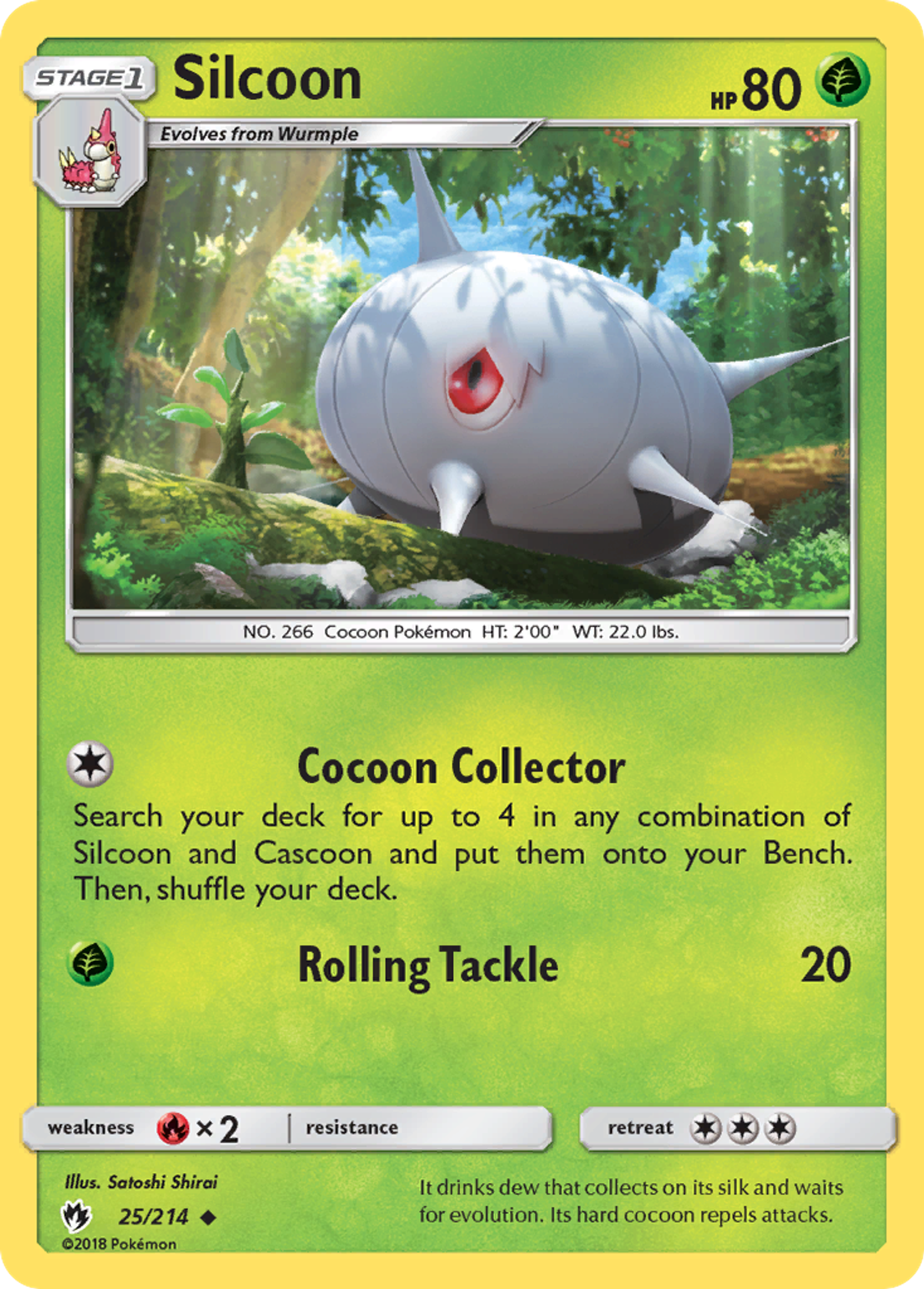 Silcoon — SM - Lost Thunder — Pokemon