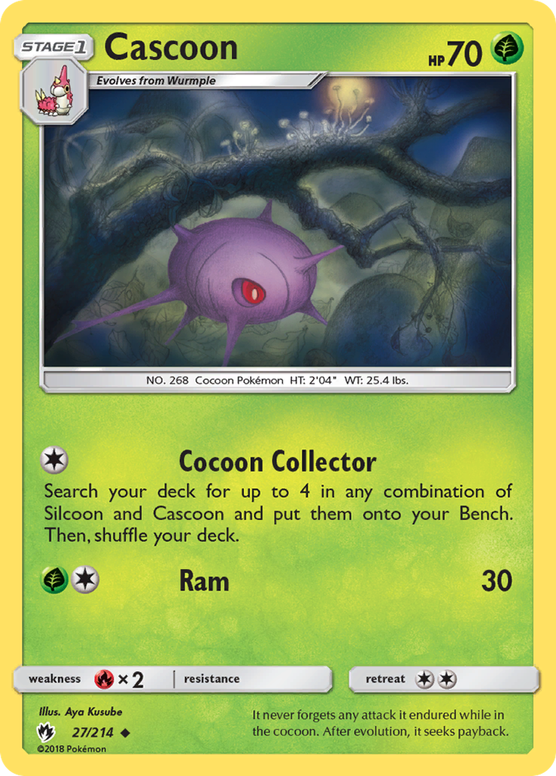 Cascoon — SM - Lost Thunder — Pokemon
