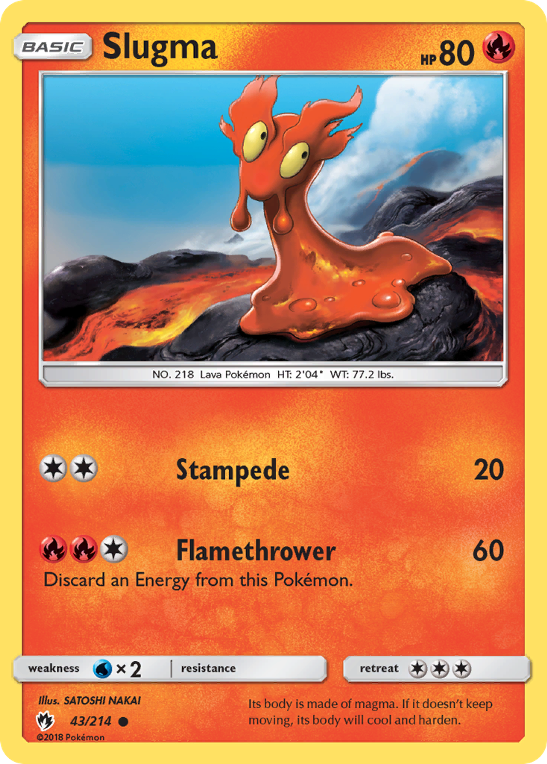 Slugma — SM - Lost Thunder — Pokemon