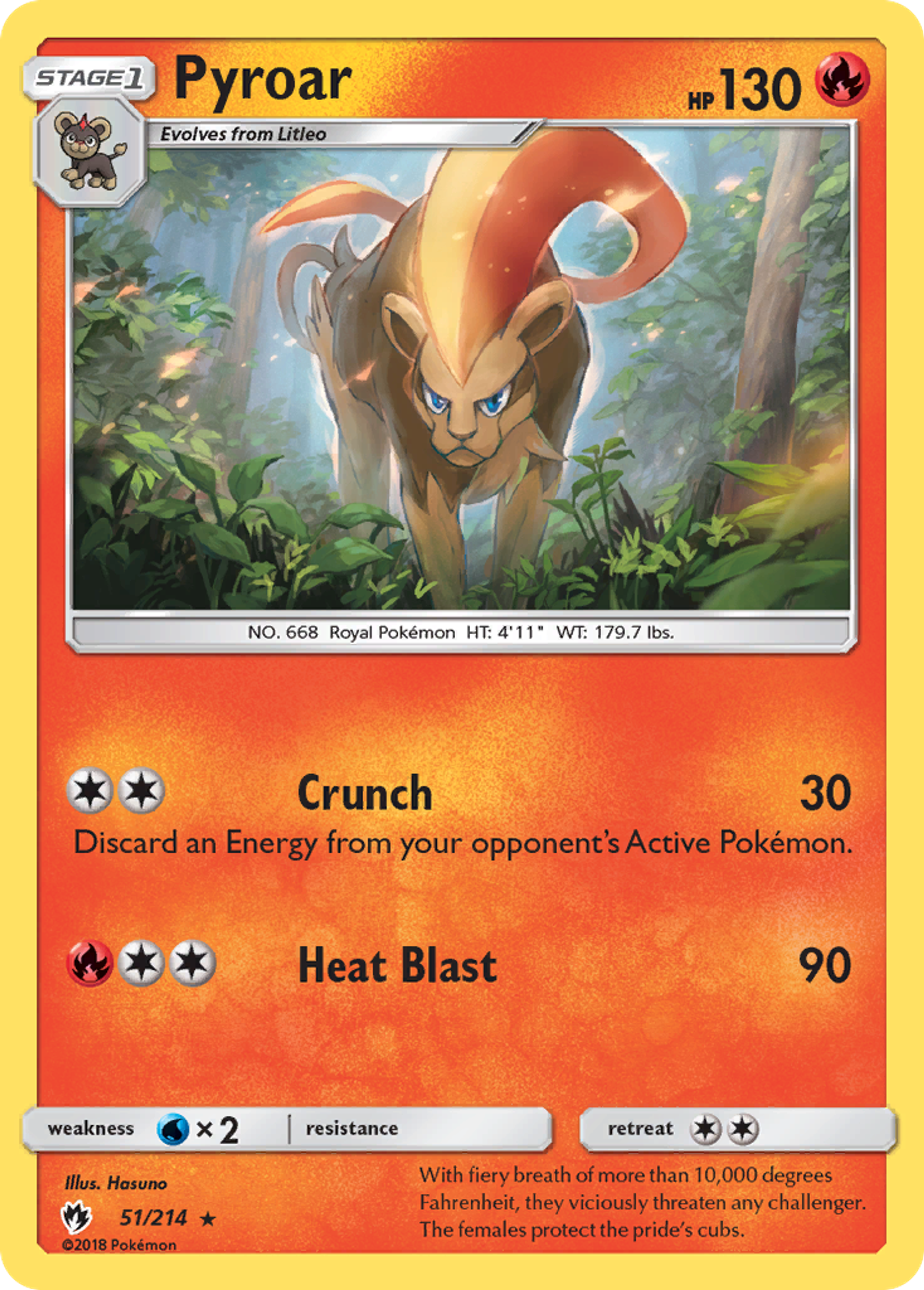 Pyroar — SM - Lost Thunder — Pokemon