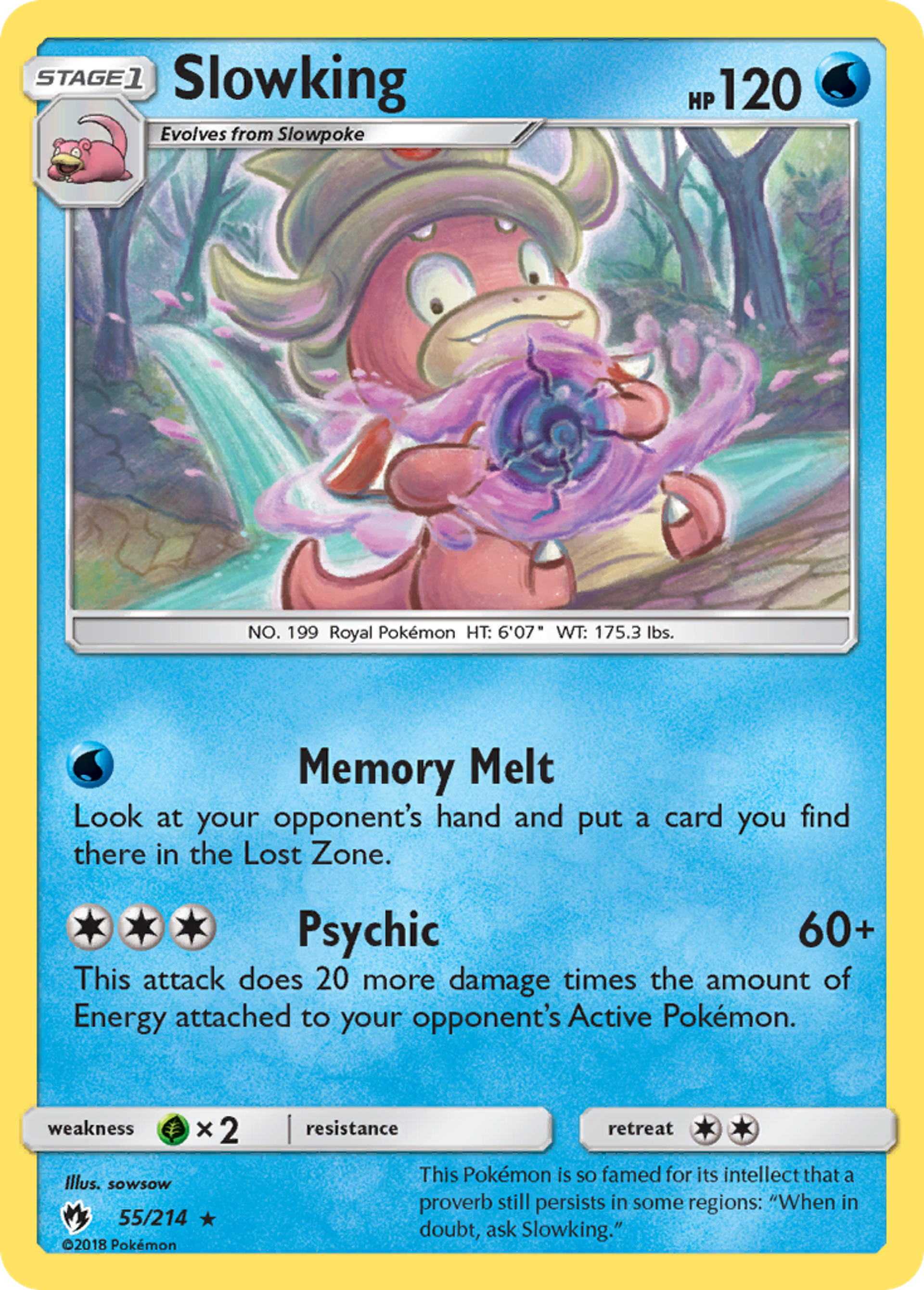 Slowking — SM - Lost Thunder — Pokemon