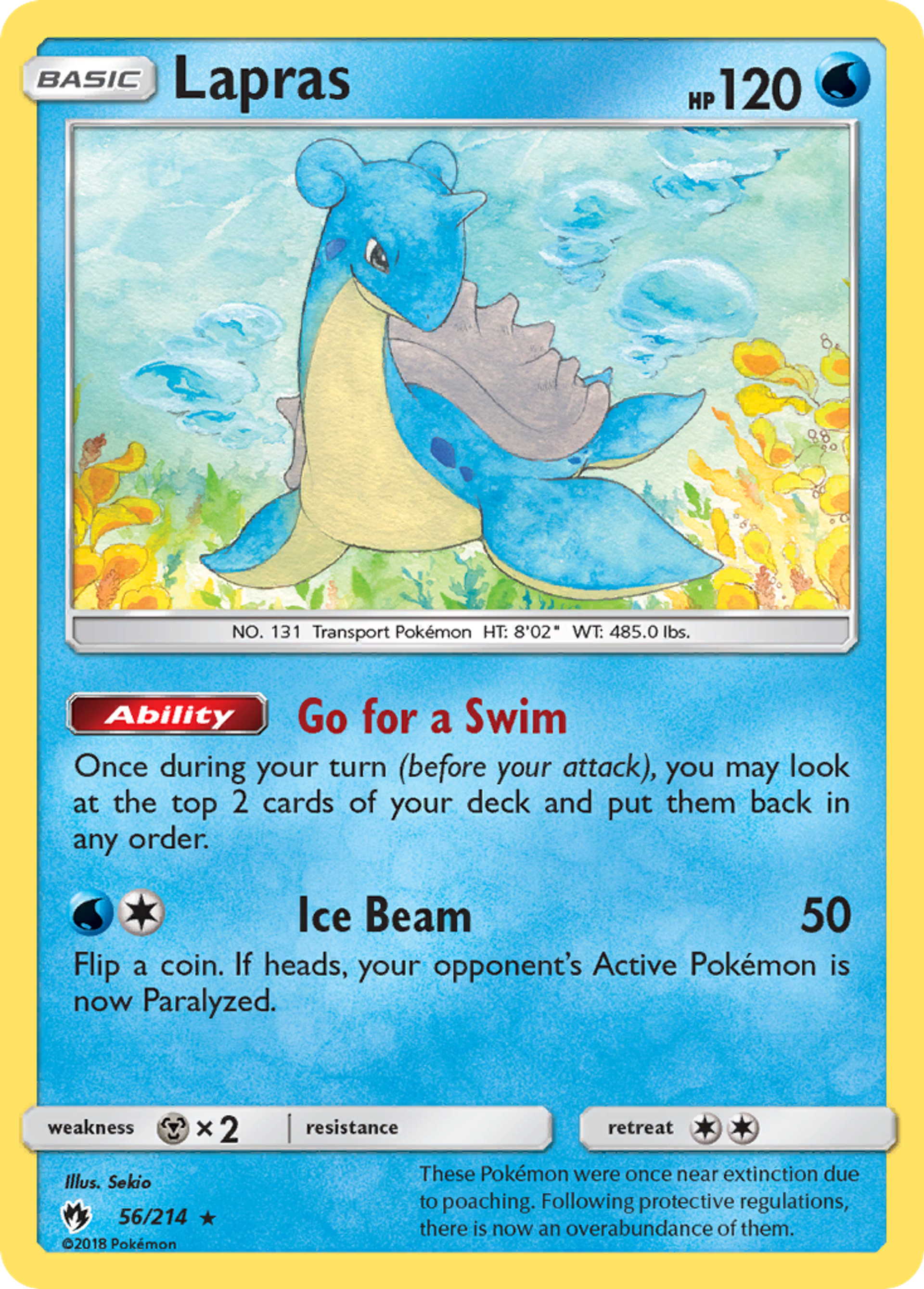 Lapras — SM - Lost Thunder — Pokemon