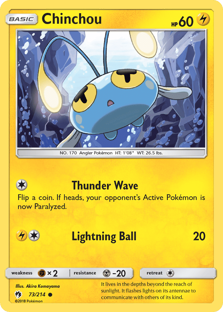 Chinchou — SM - Lost Thunder — Pokemon