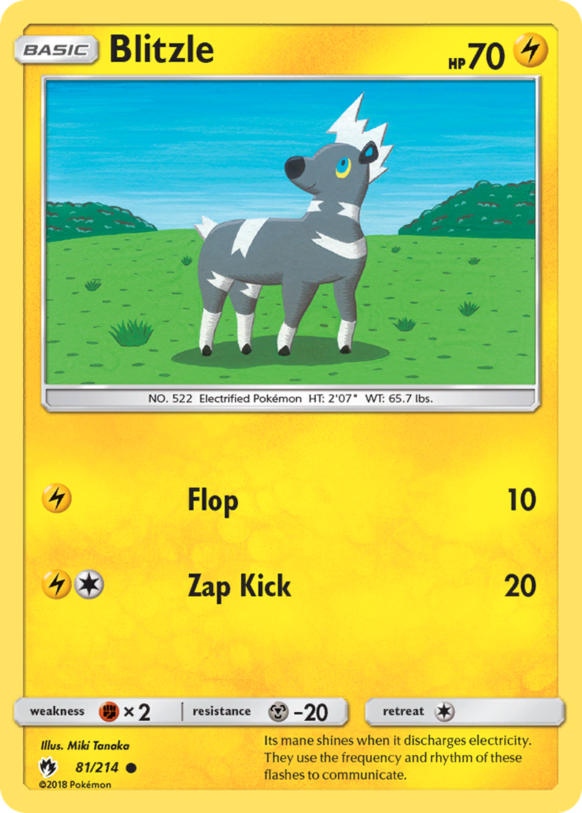 Blitzle — SM - Lost Thunder — Pokemon