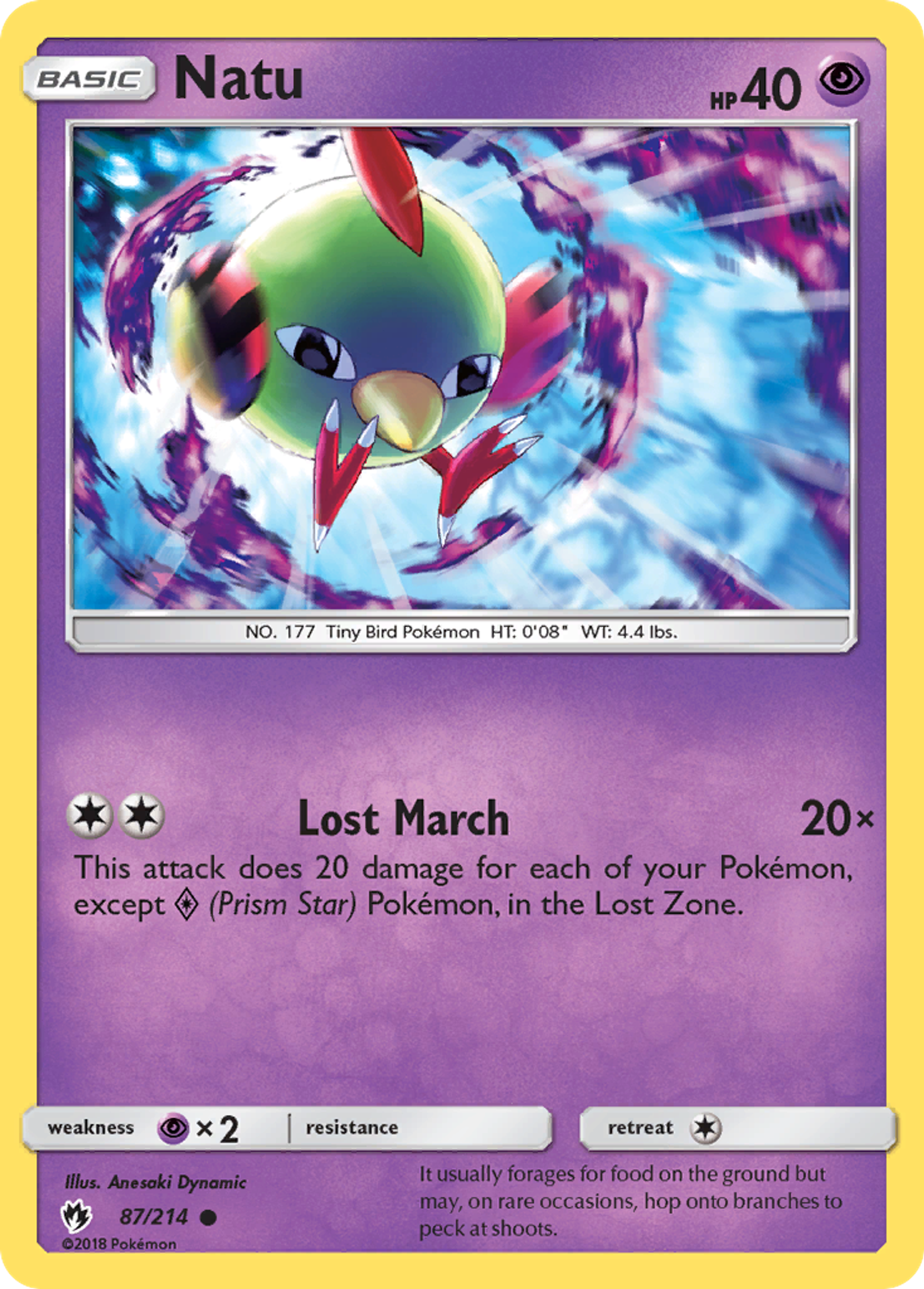 Natu — SM - Lost Thunder — Pokemon