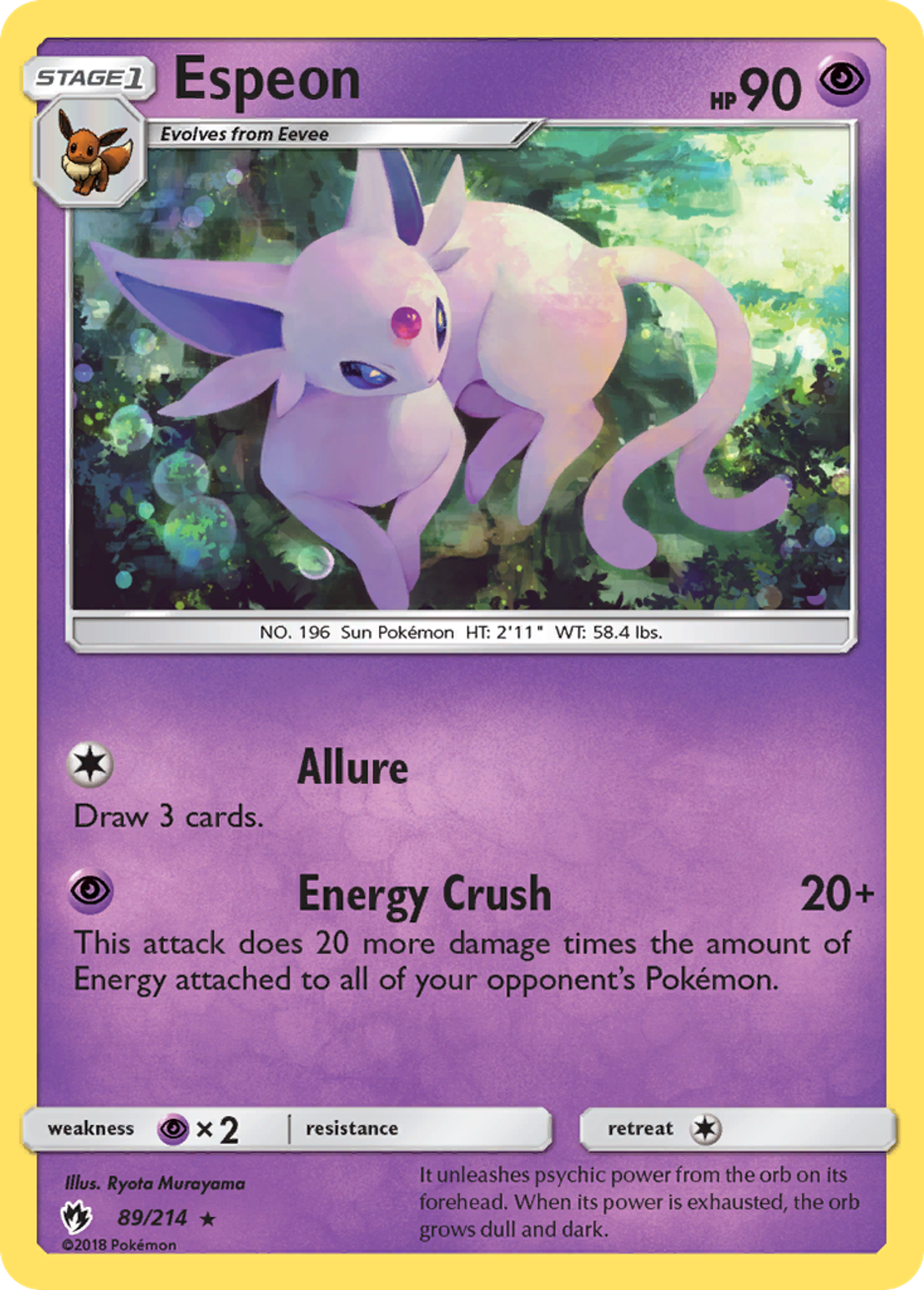 Espeon — SM - Lost Thunder — Pokemon