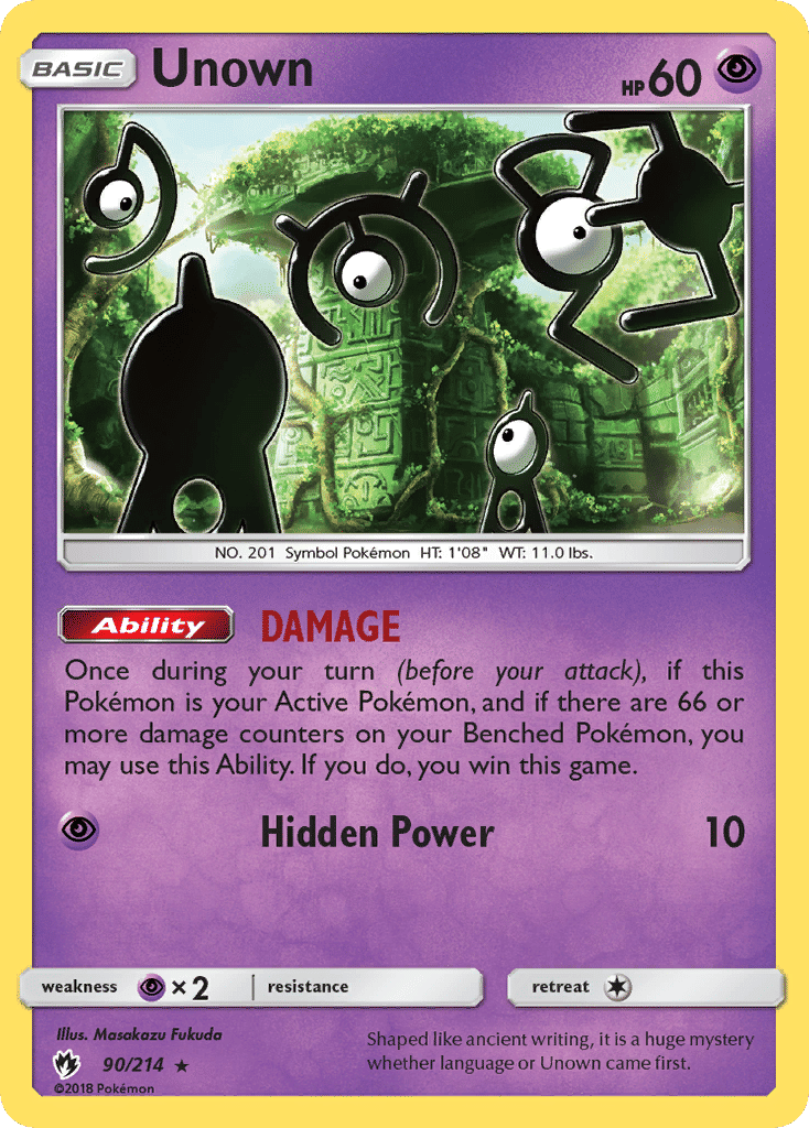 Unown — SM - Lost Thunder — Pokemon